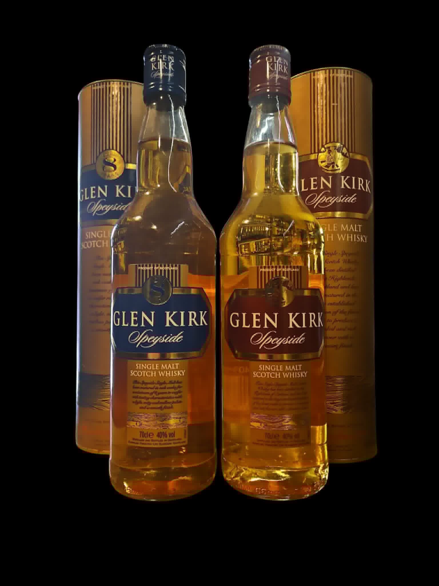 2 x Glen Kirk Aged 8 Years & Speyside Single Malt