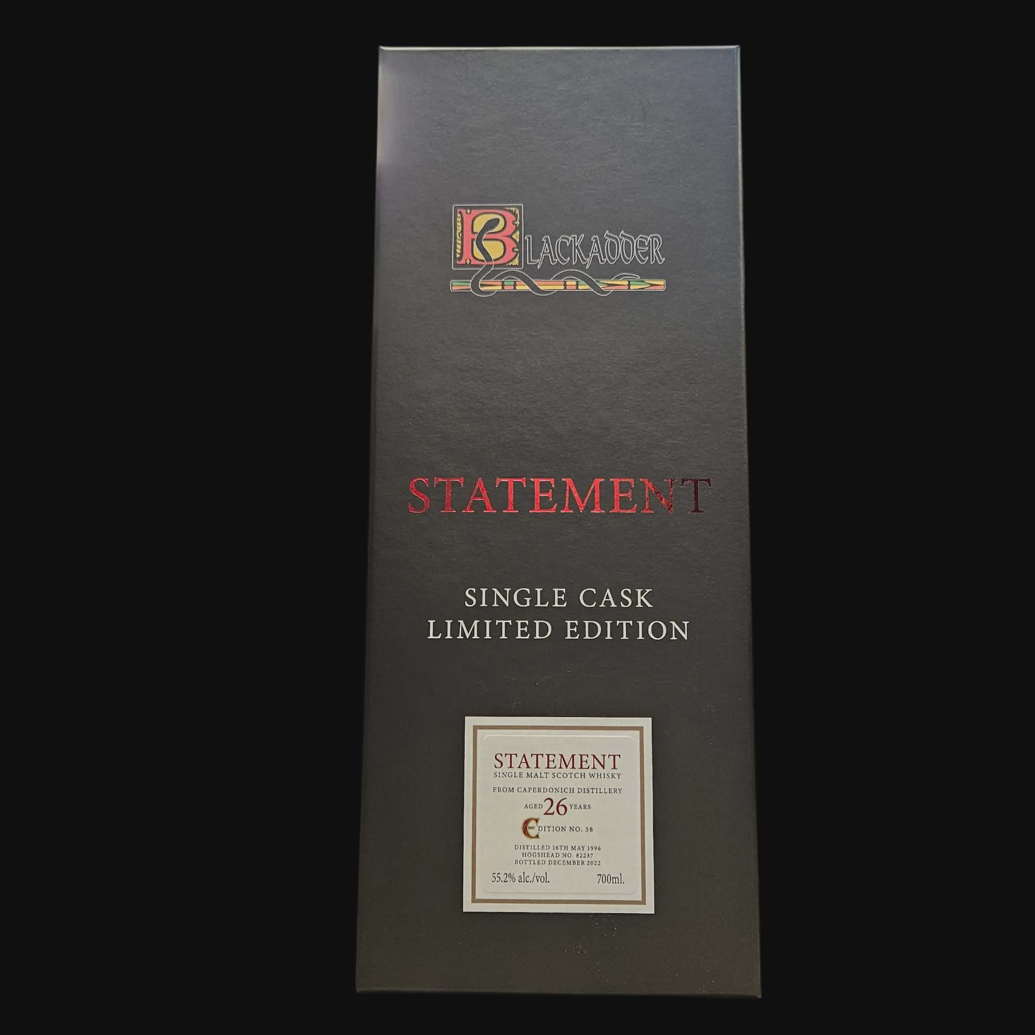Blackadder Caperdonich 1996 – Statement Edition No. 58 – 55.2% (2022)