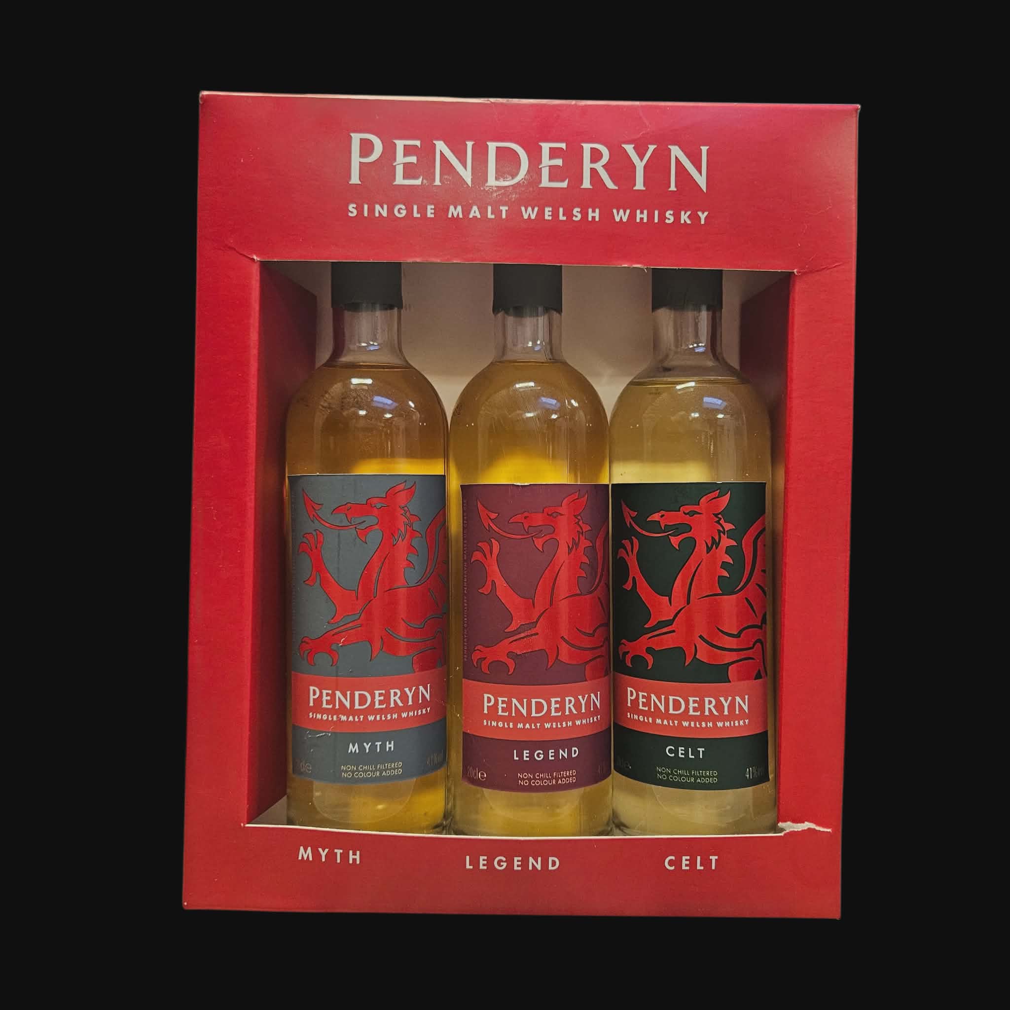 Penderyn Welsh Whiskey Tasting Set – Myth • Legend • Celt (3 × 20 cl)