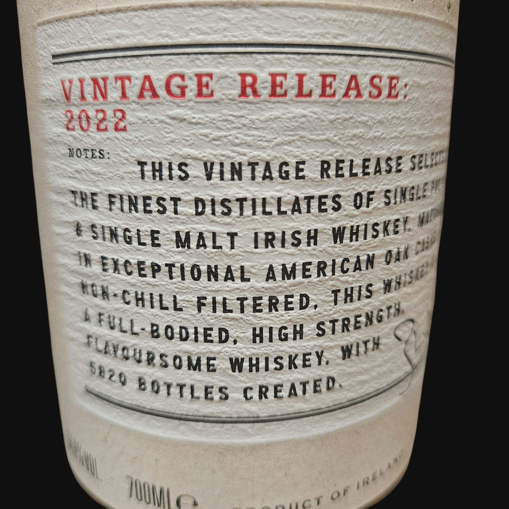 Writers' Tears Cask Strength 2022 – Limited Edition (700ml, 54.6%)