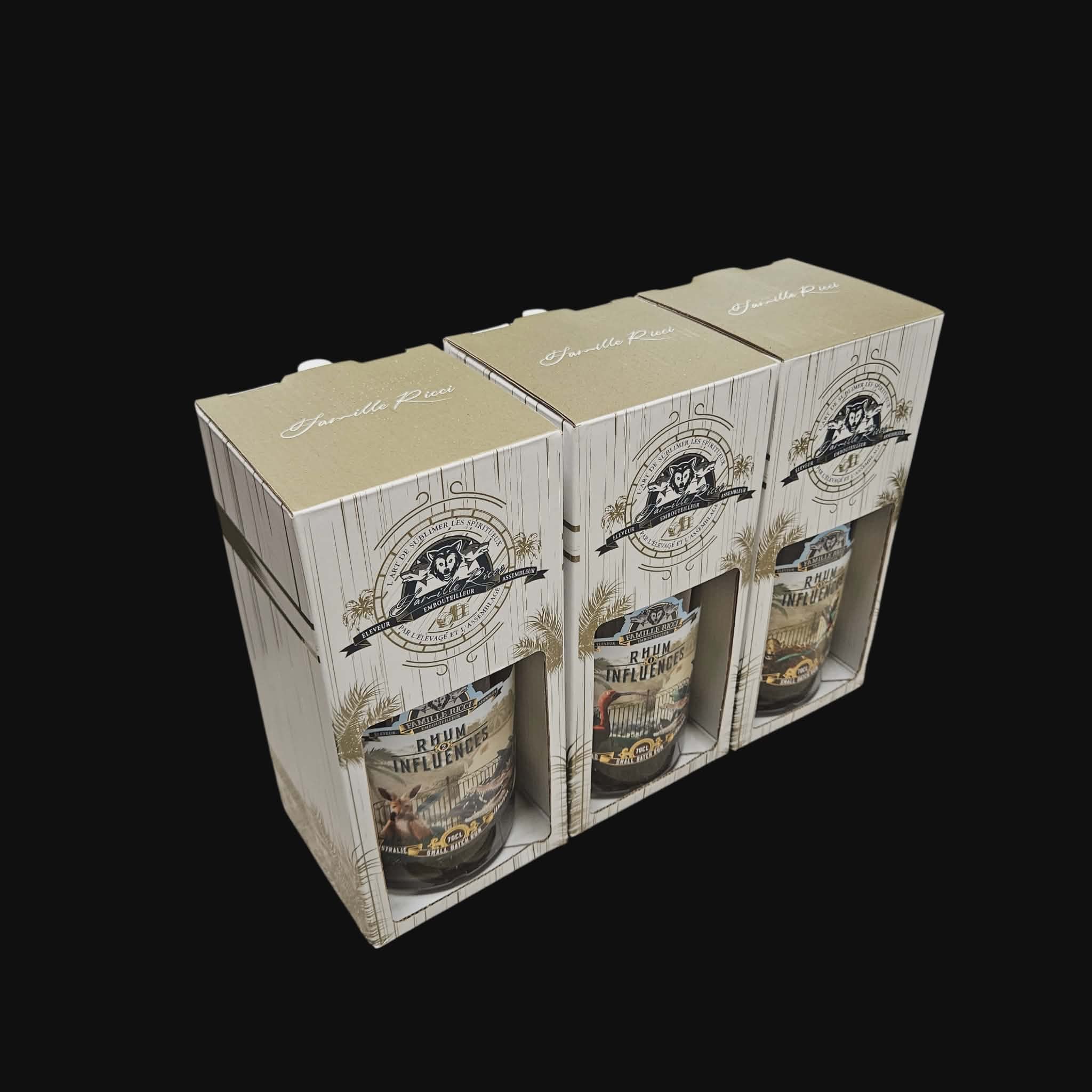 Famille Ricci – Rhum Influences (3x 70cl)