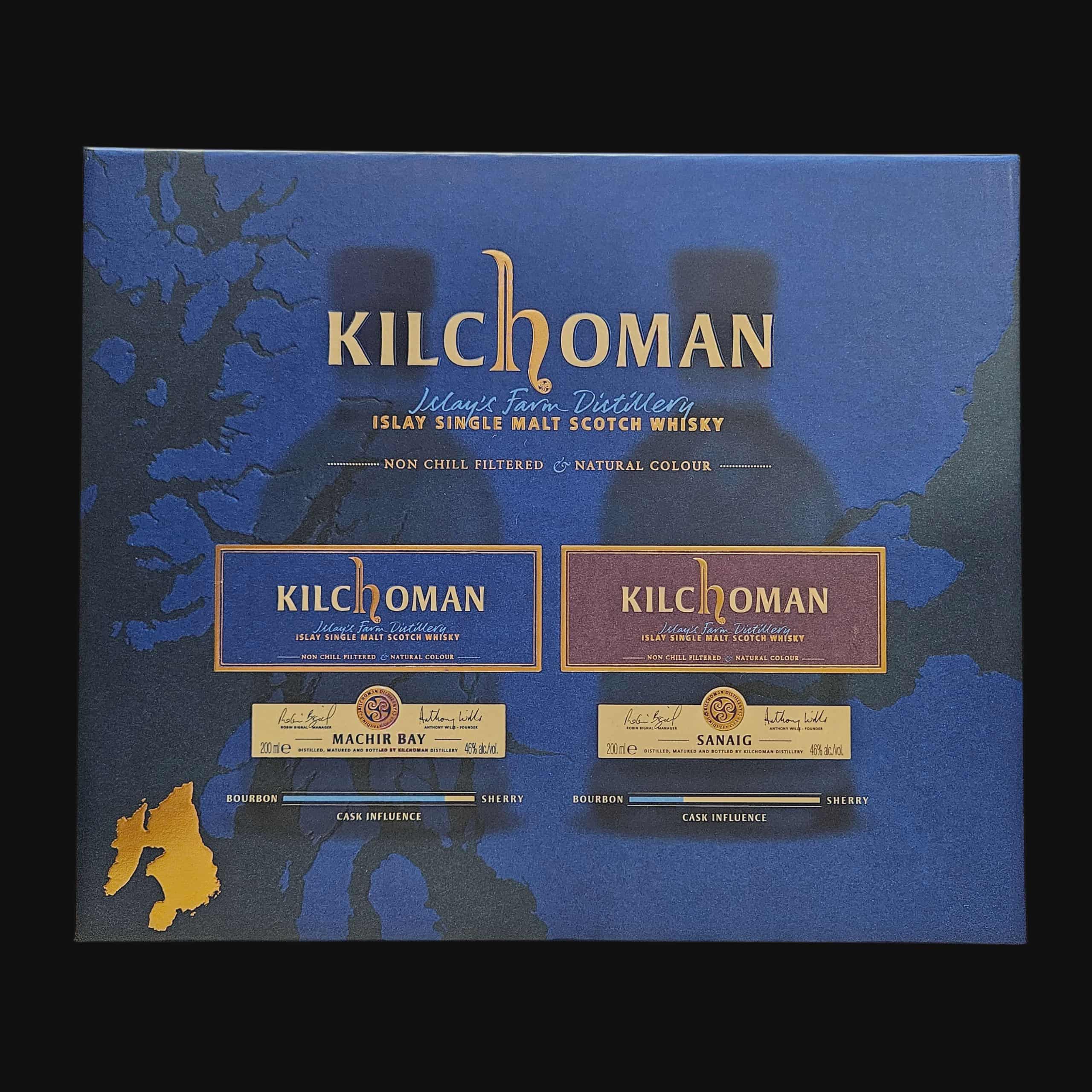 Kilchoman Gift Set Machir Bay &amp; Sanaig 2x20Cl.