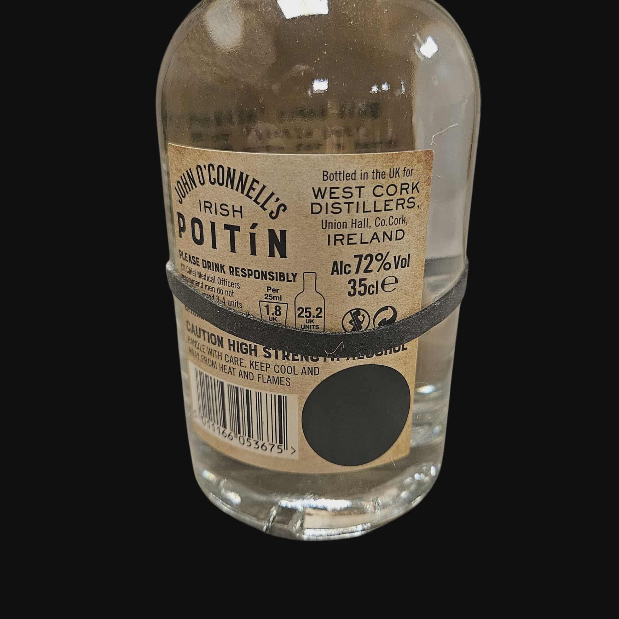 John O'Connell's Poitín 72% – Small Batch Irish Grain Spirit 35cl ( ( 2016 )