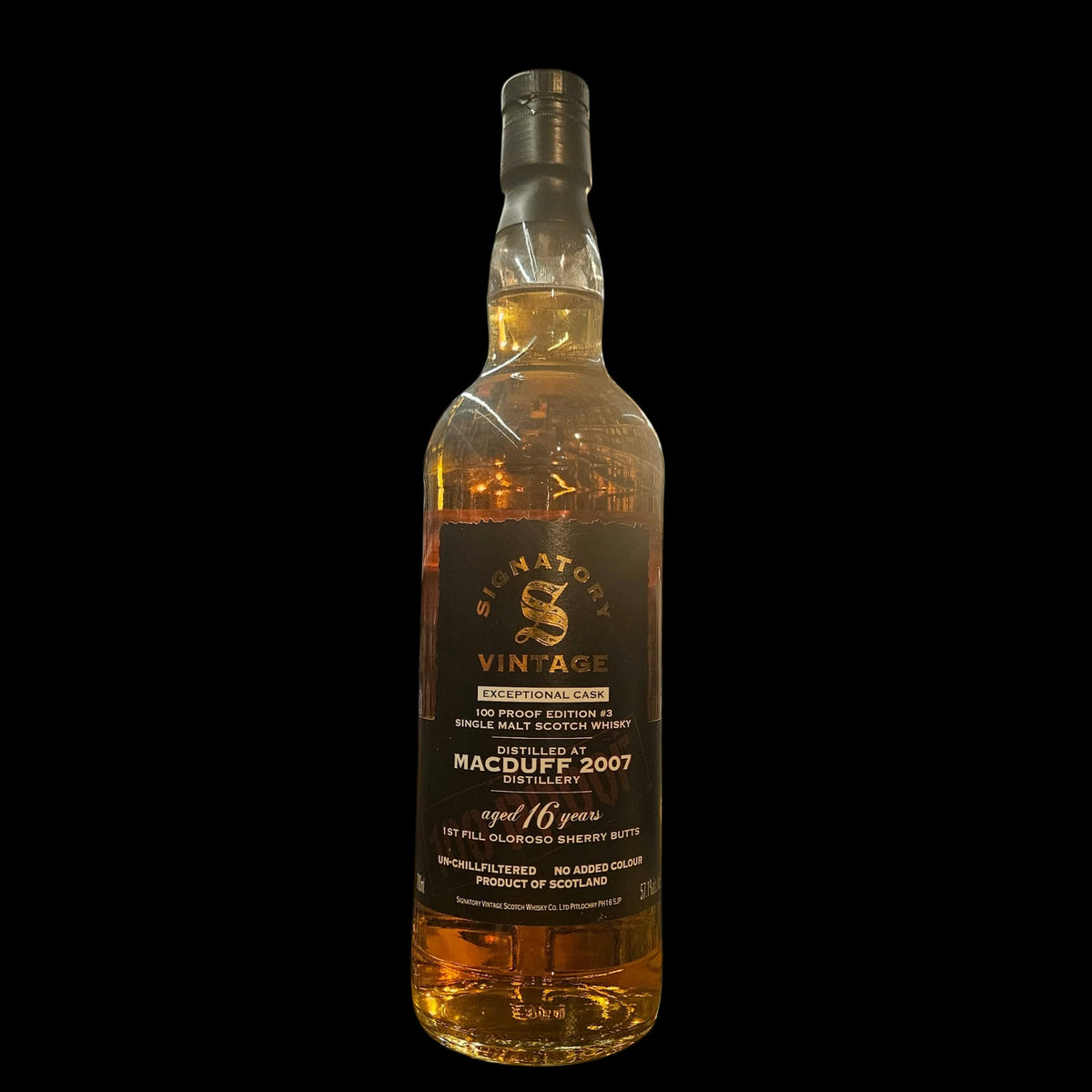 Macduff 2007 Signatory Vintage 16 Years Old – 100 Proof Exceptional Cask Edition #3