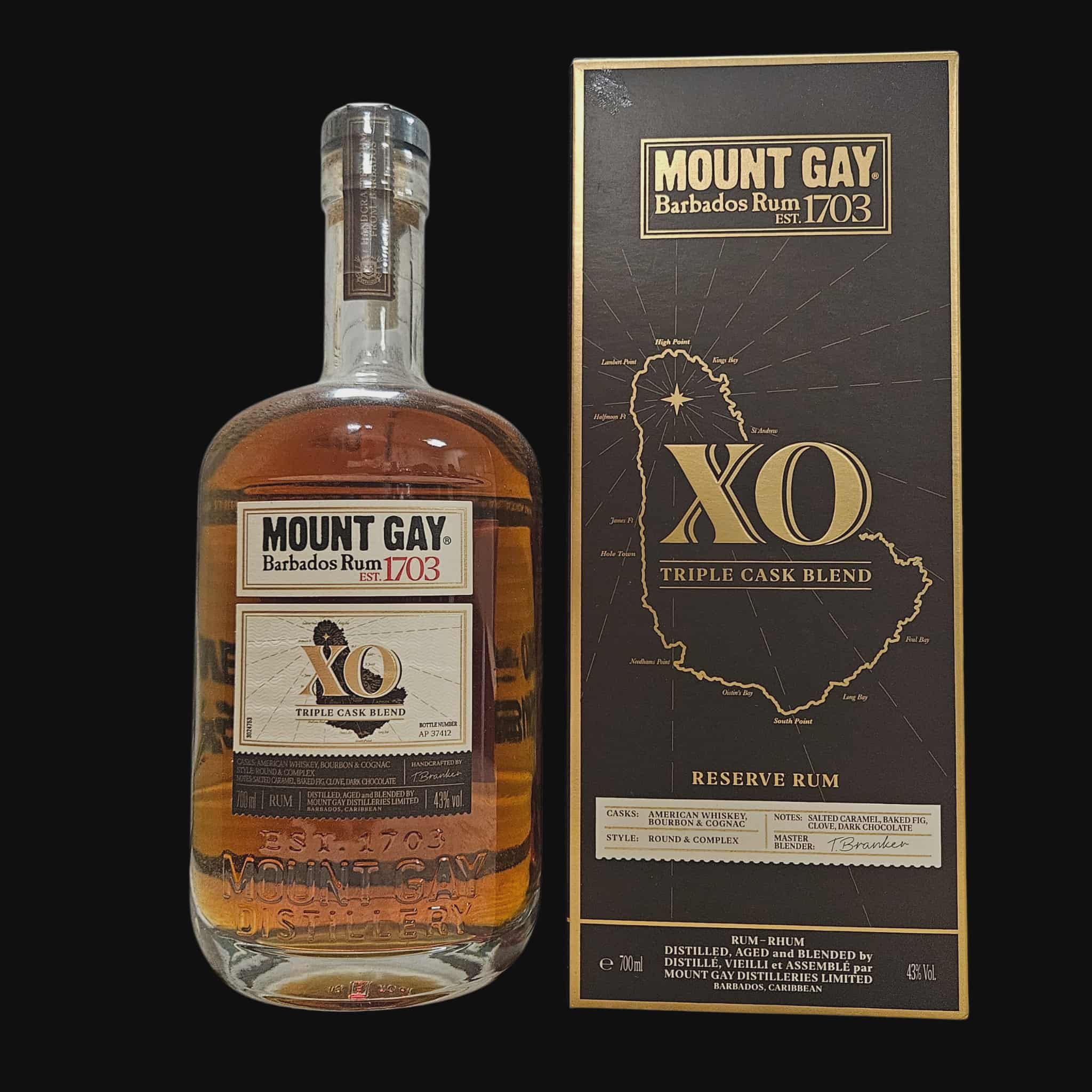 Mount Gay XO – Triple Cask Blend – Reserve Rum