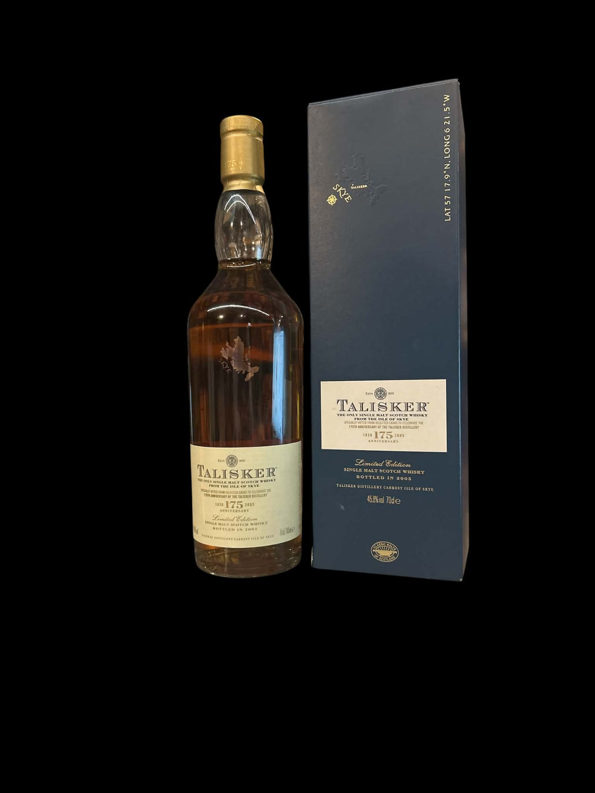 Talisker 175th Anniversary – Limited Edition 2005 – 45,8% – 70cl