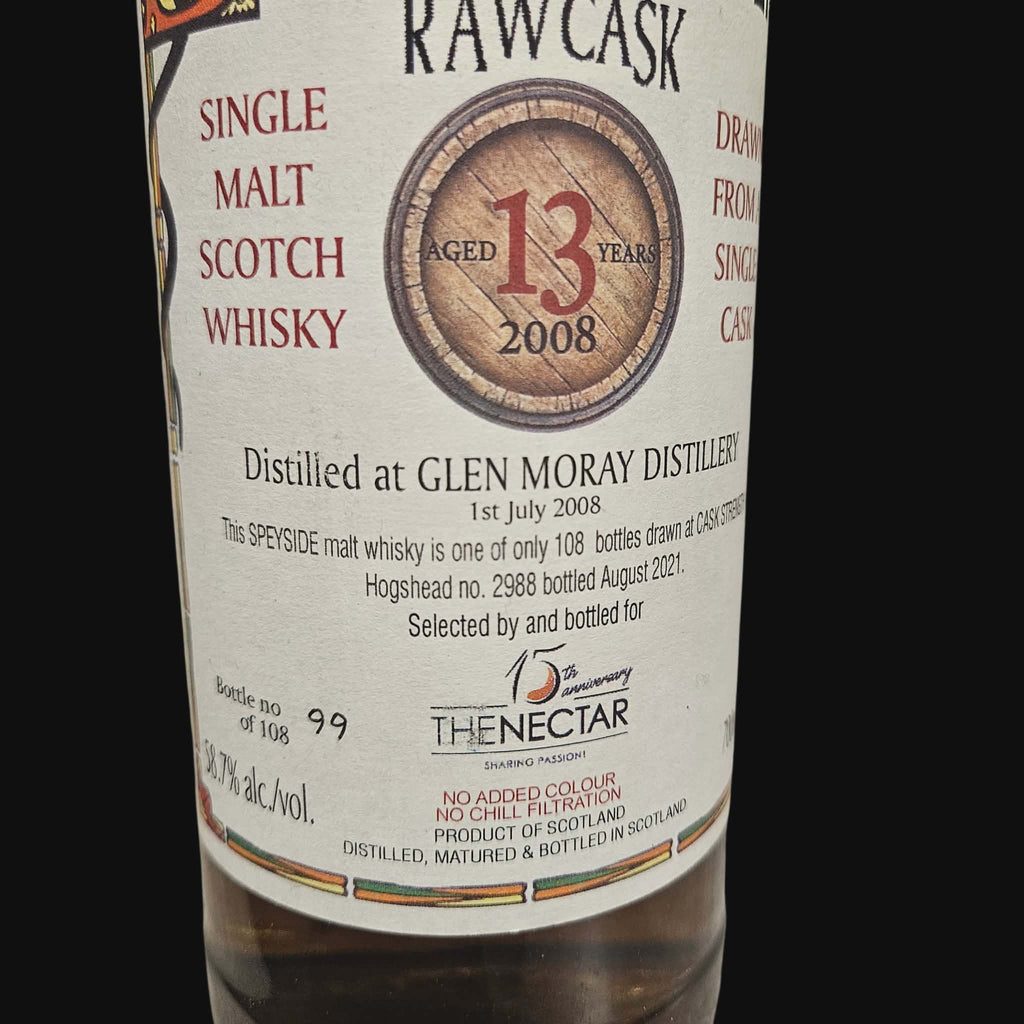 Blackadder Glen Moray 13 Jahre alt Raw Cask – 58,7 % ( 2021 )