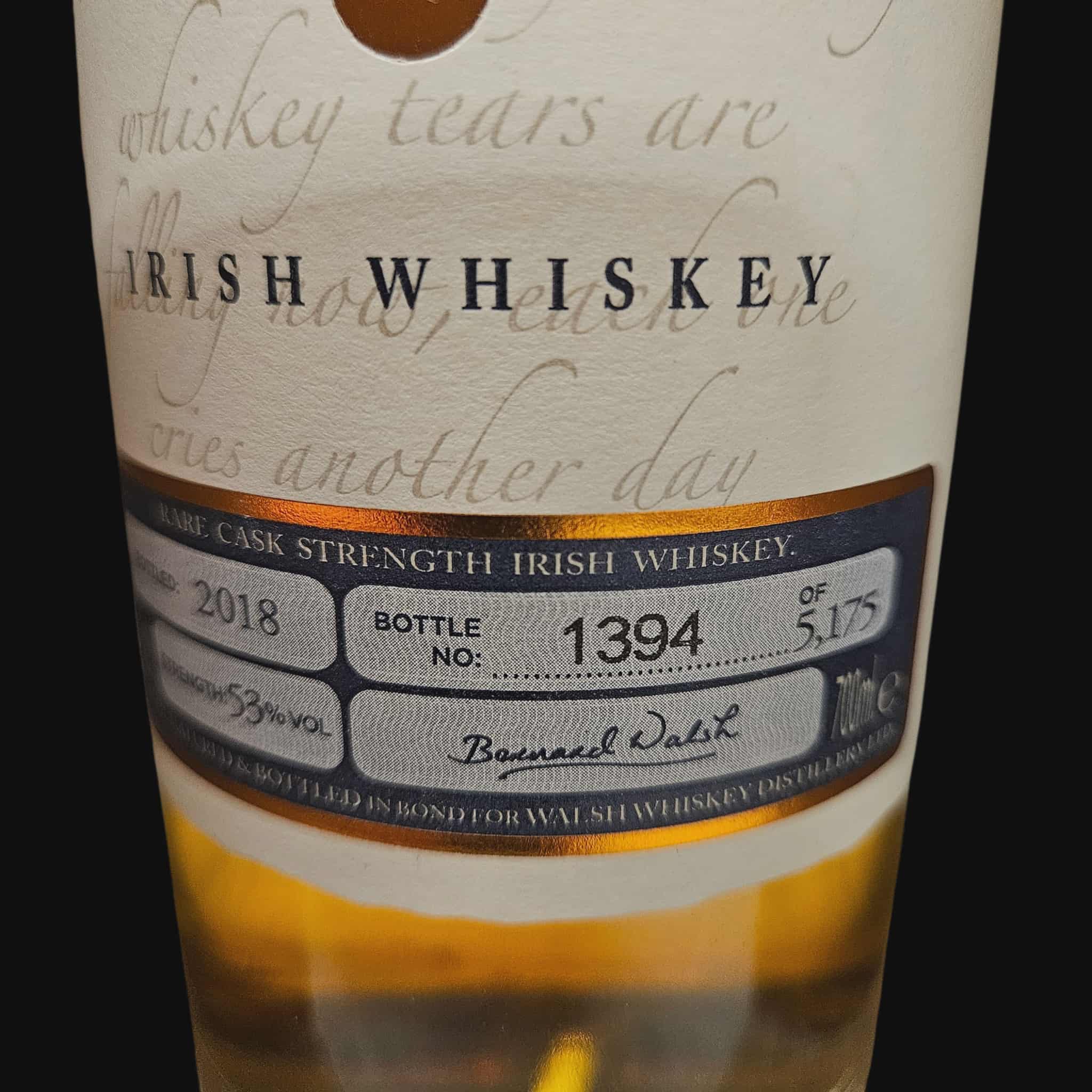 Writers' Tears Cask Strength (2018)