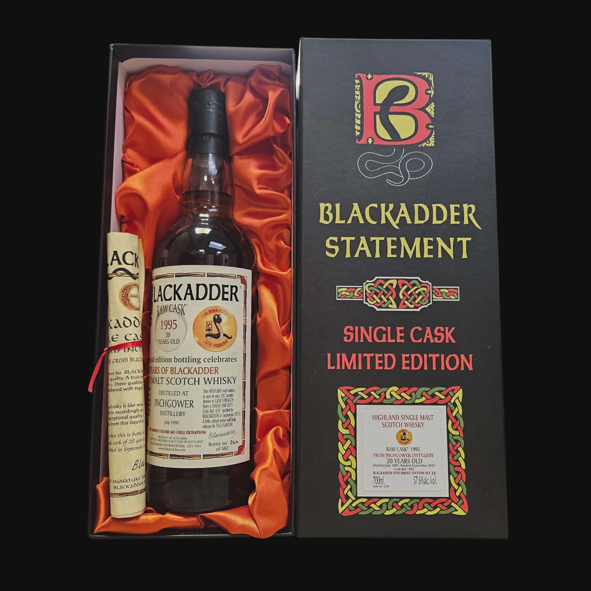 Blackadder Inchgower 1995 – 20 Year Old – Statement Edition No. 12 – 57.6% (2015)