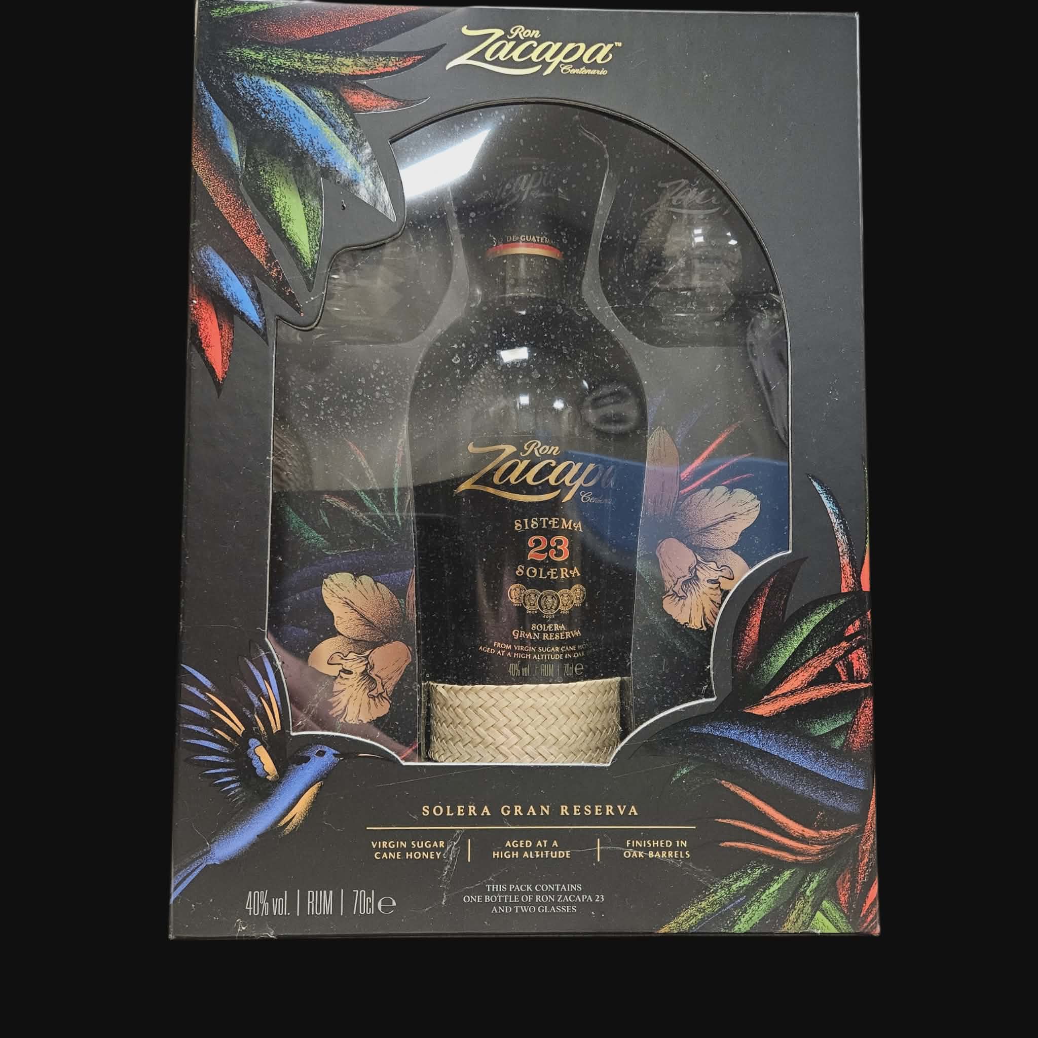 Ron Zacapa 23 Solera – Gift Pack with 2 Glasses (70cl)