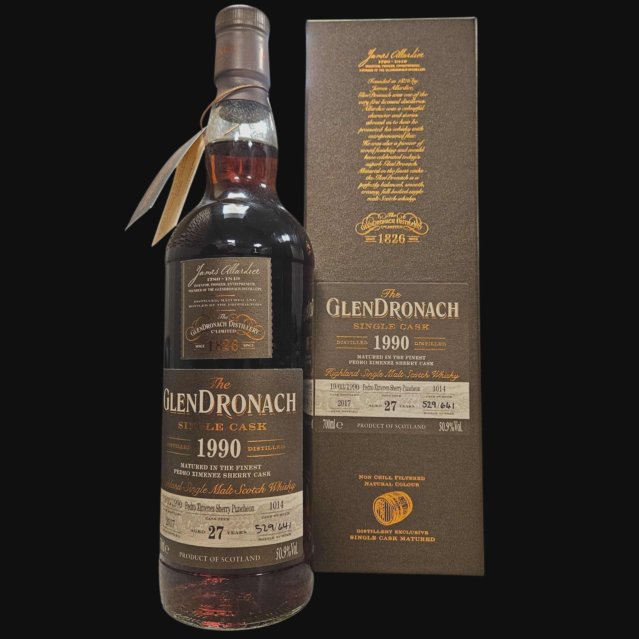 Glendronach 1990 Cask 1014 Aged 27 Years 50.9% (2017)