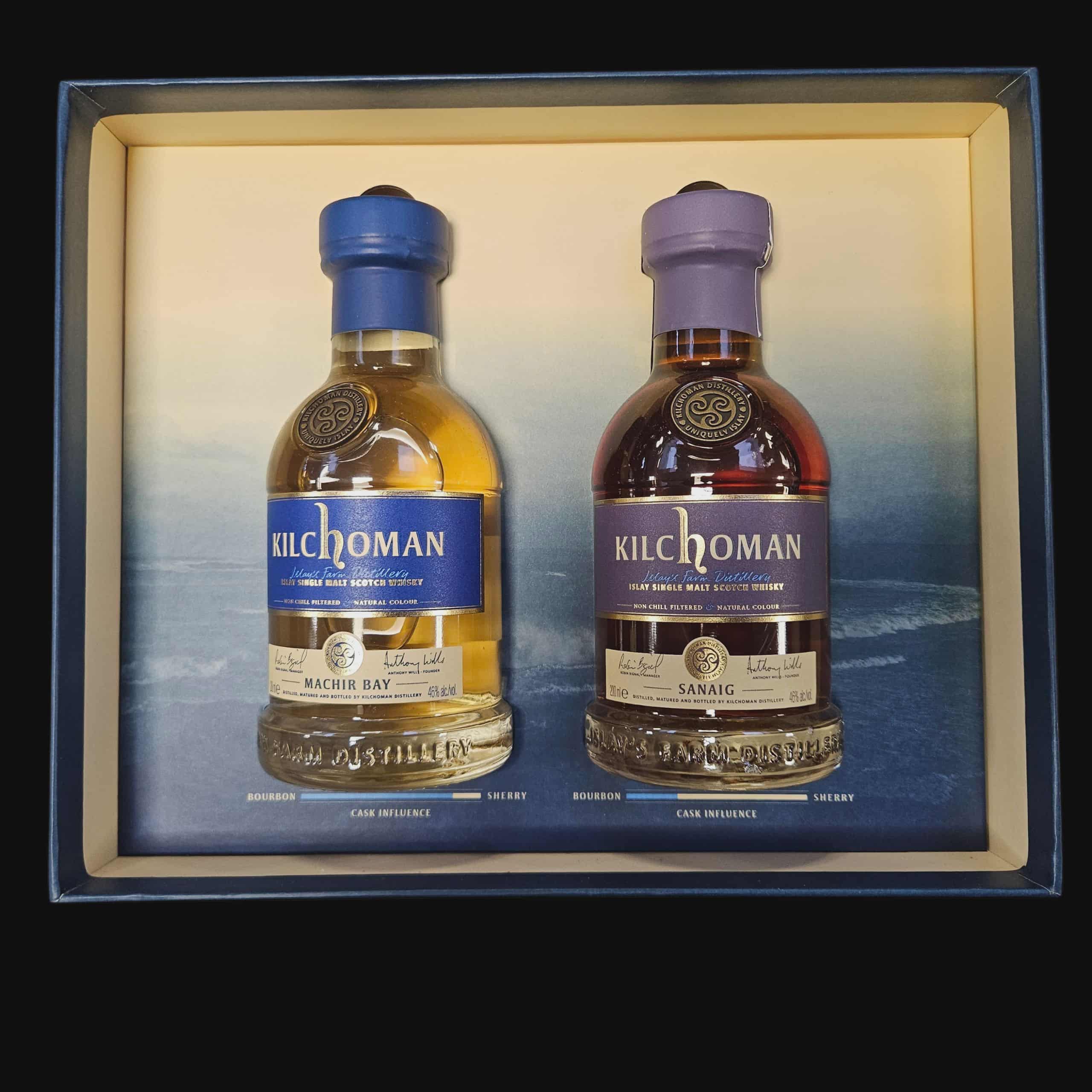Kilchoman Gift Set Machir Bay &amp; Sanaig 2x20Cl.