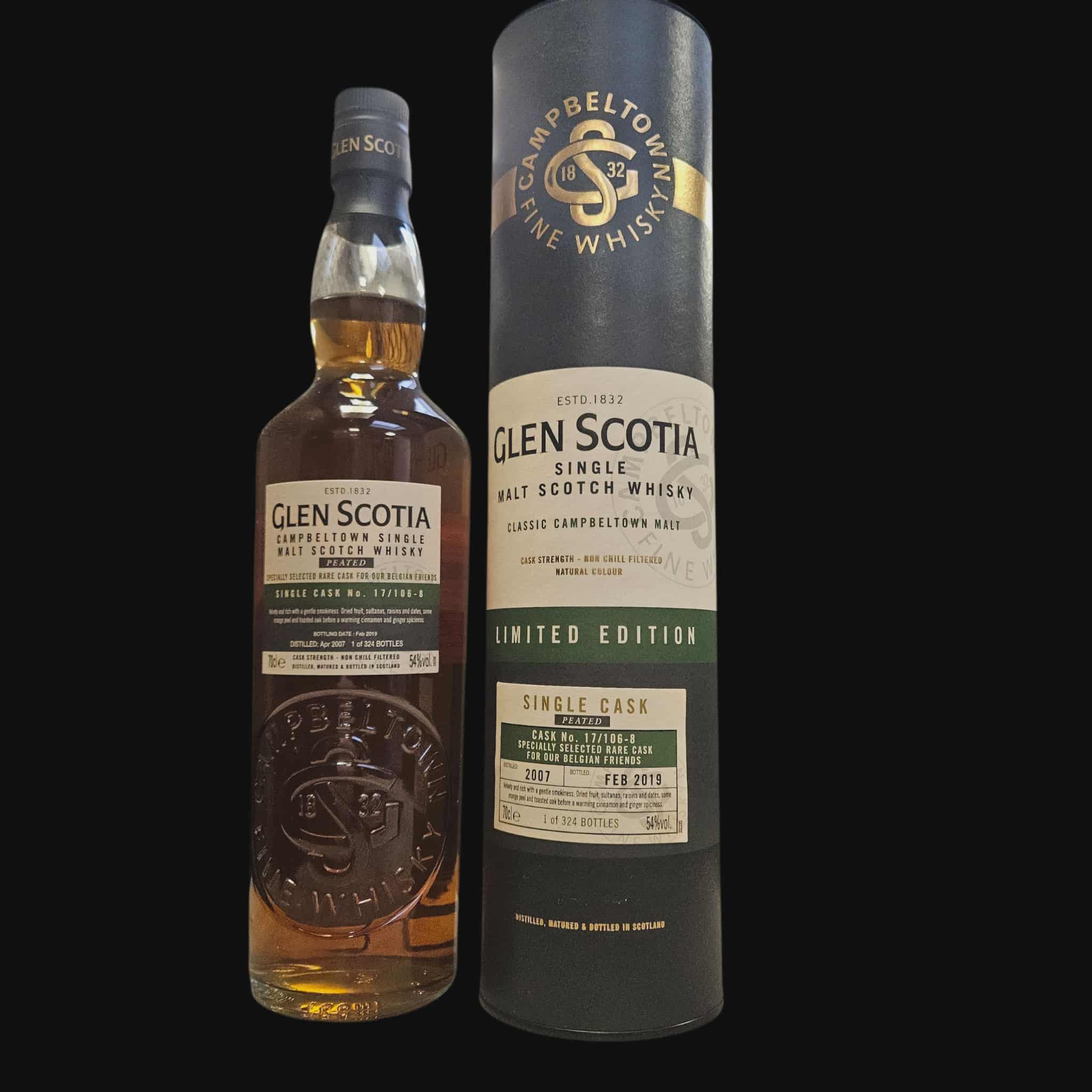 Glen Scotia 2007 Single Cask 54,0 % (2019)