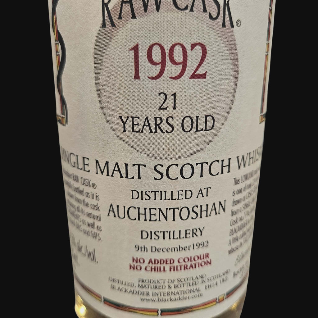 Blackadder Auchentoshan 1992 54.5% (2014)