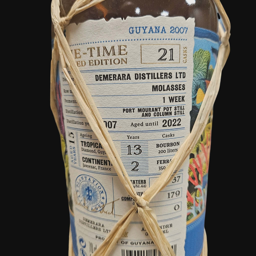 Plantation Rum – Guyana 2007 – Einmalige limitierte Edition (15 Jahre) – 51,0 % – 70 cl