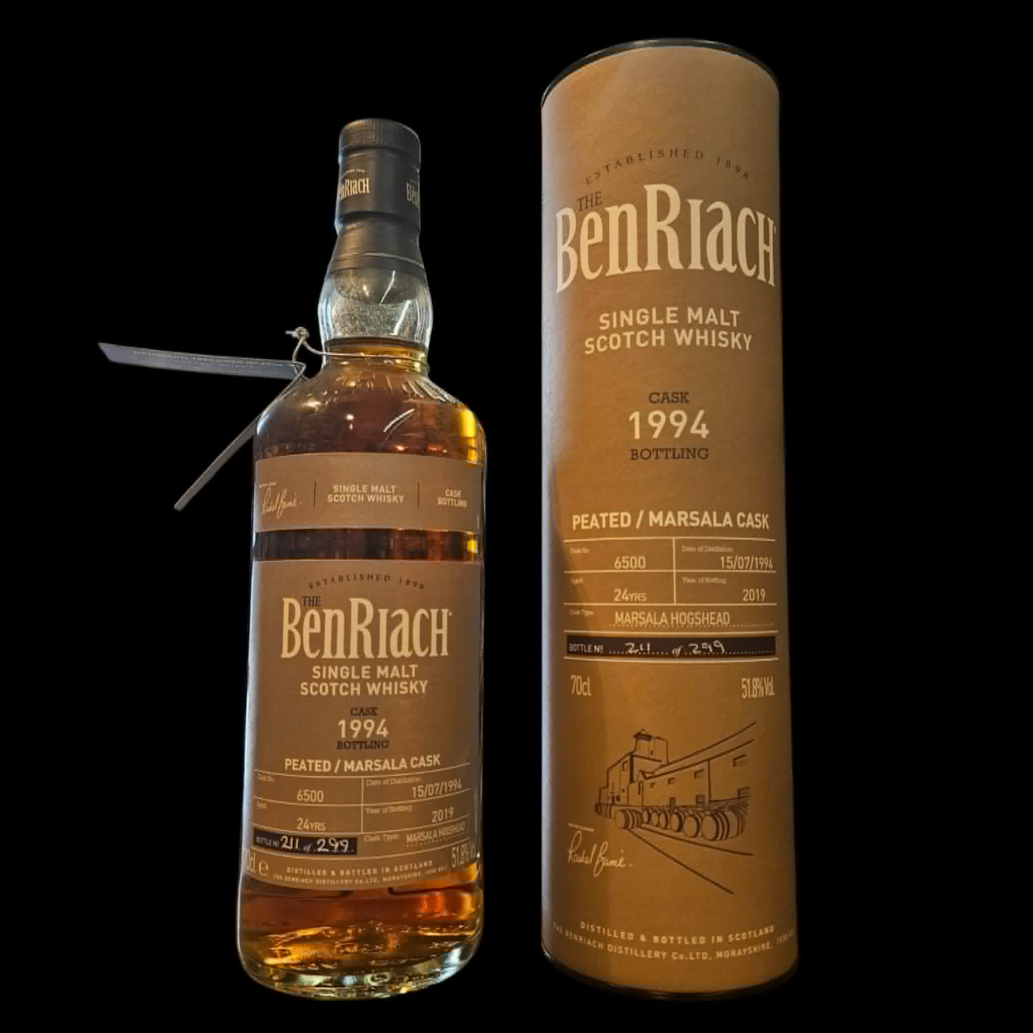 * Benriach 1994 Peated / Marsala Cask 51,8% (2019)