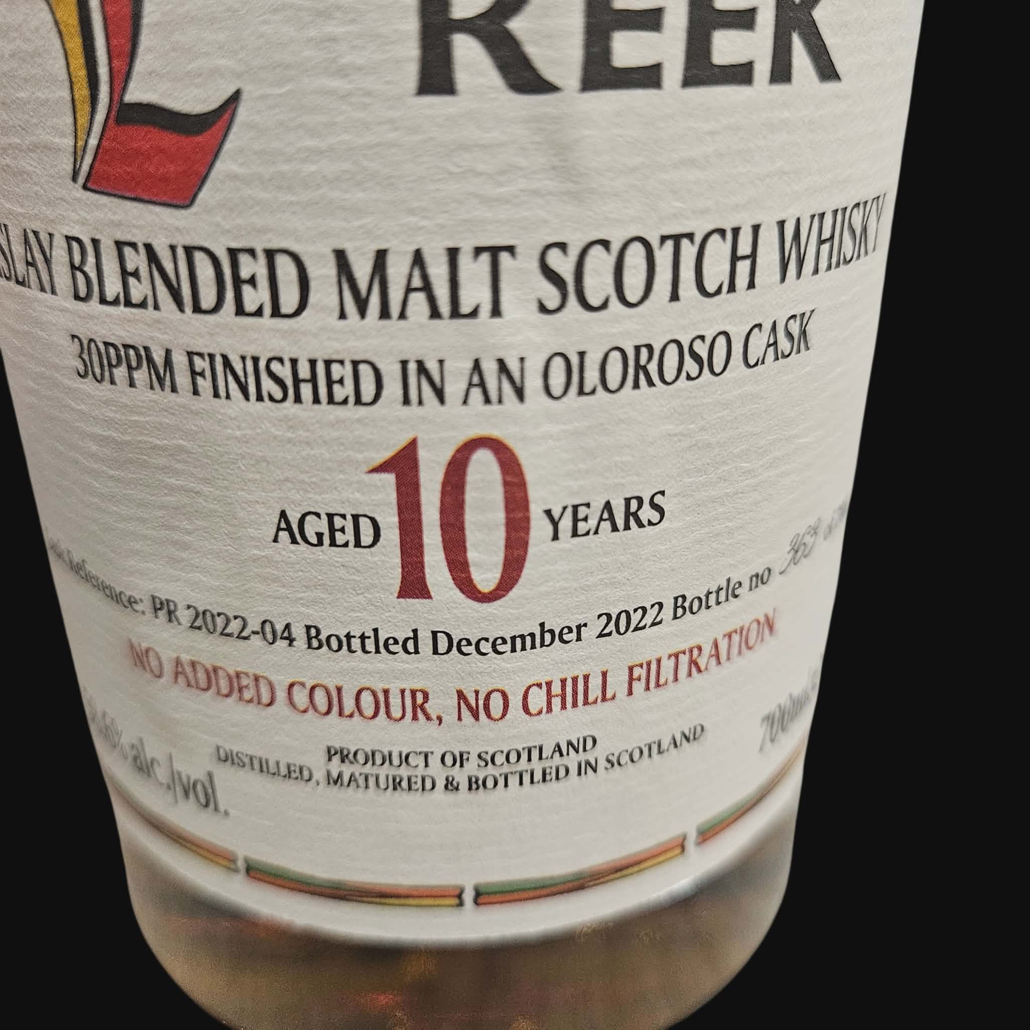 Blackadder Peat Reek 10 Year Old Raw Cask – 58.6% (2022)