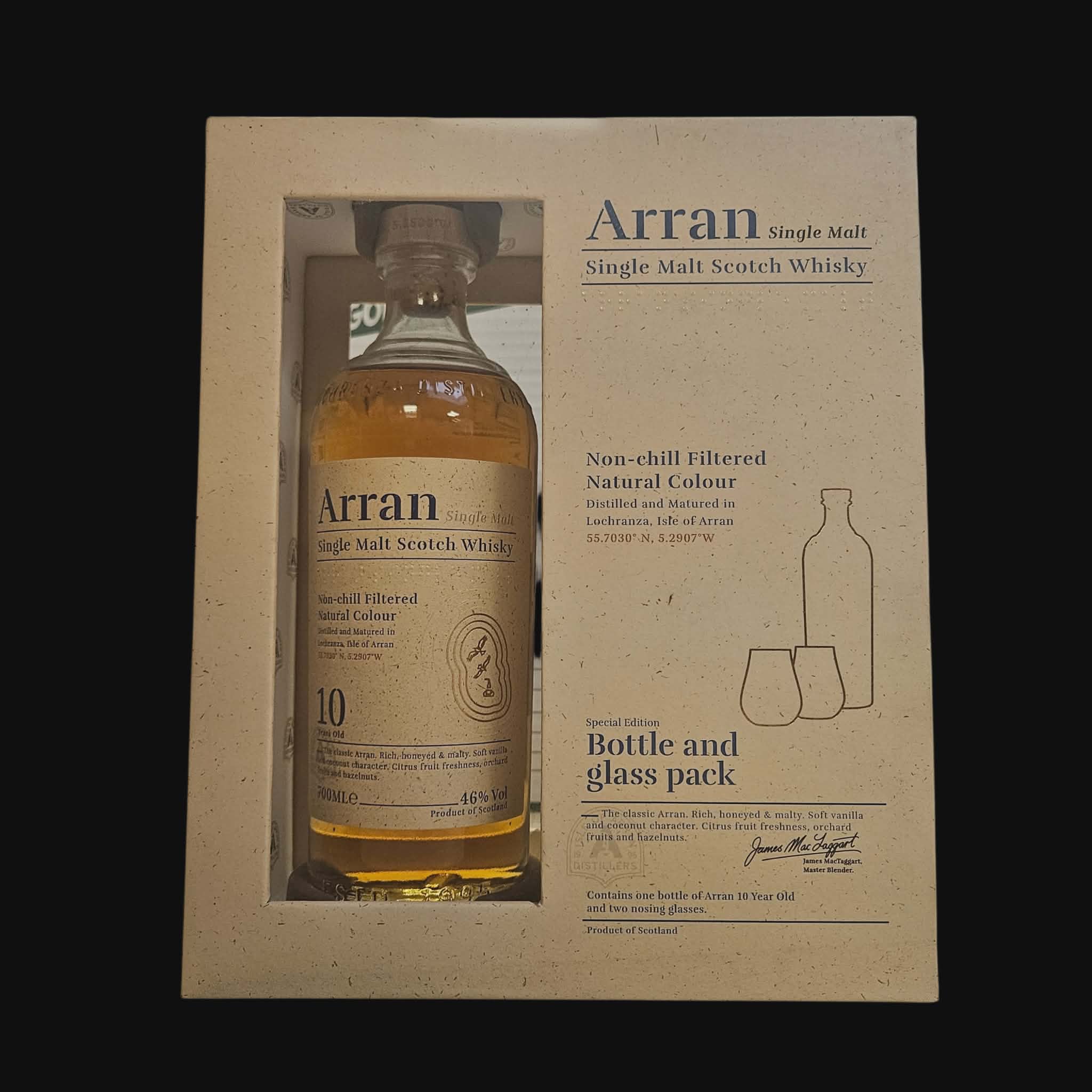 Arran 10 Year Old – Special Edition Bottle &amp; Glass Pack