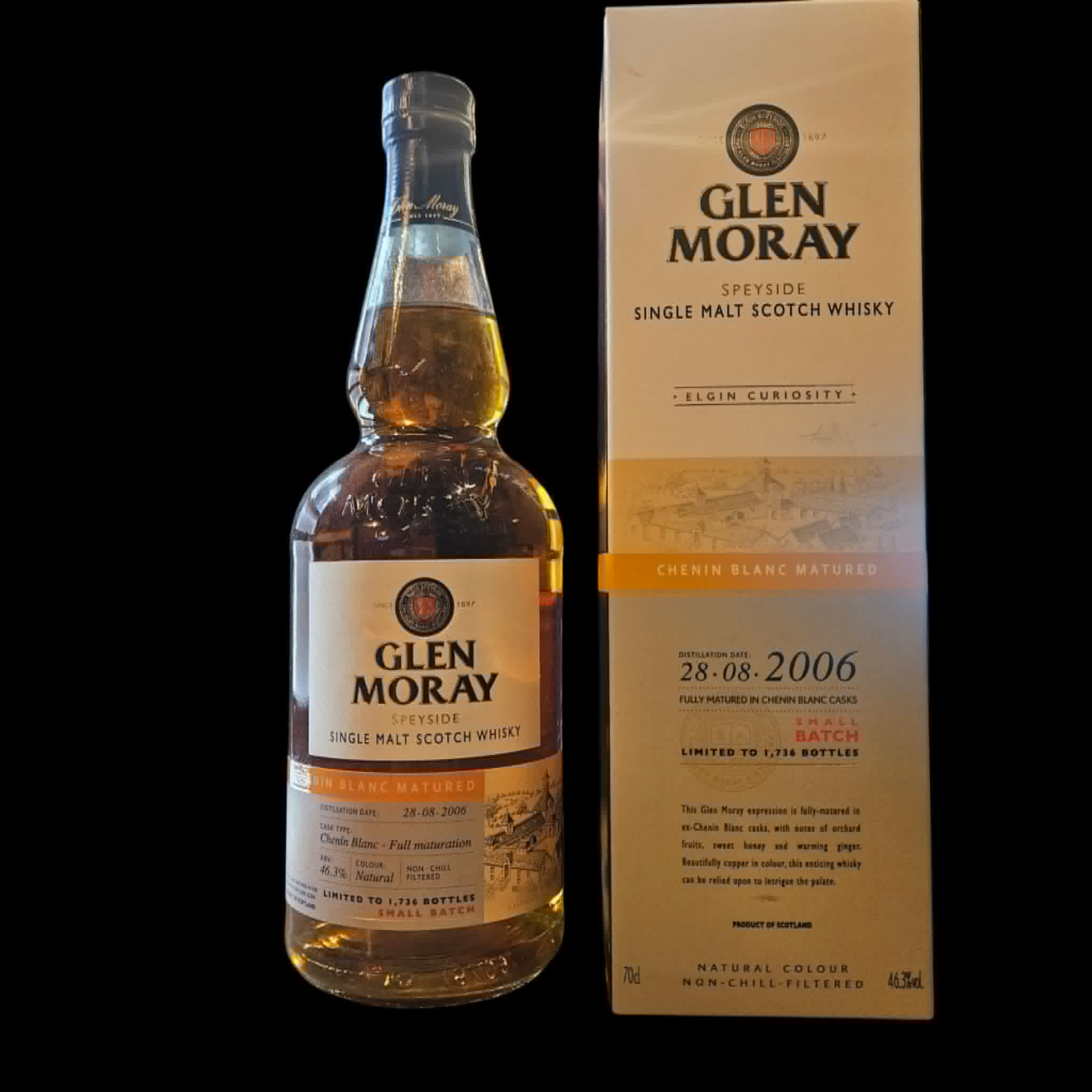 * Glen Moray 2006 Elgin Curiosity Chenin Blanc matured (2021)