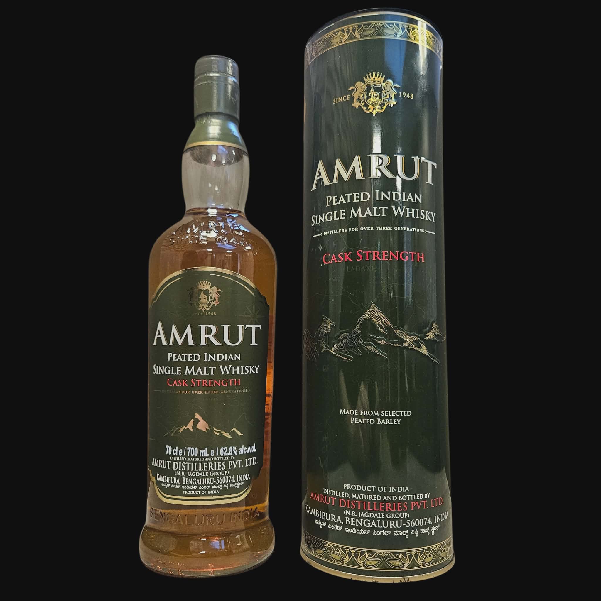 Amrut Peated Indian Single Malt – Cask Strength ( 2019 )