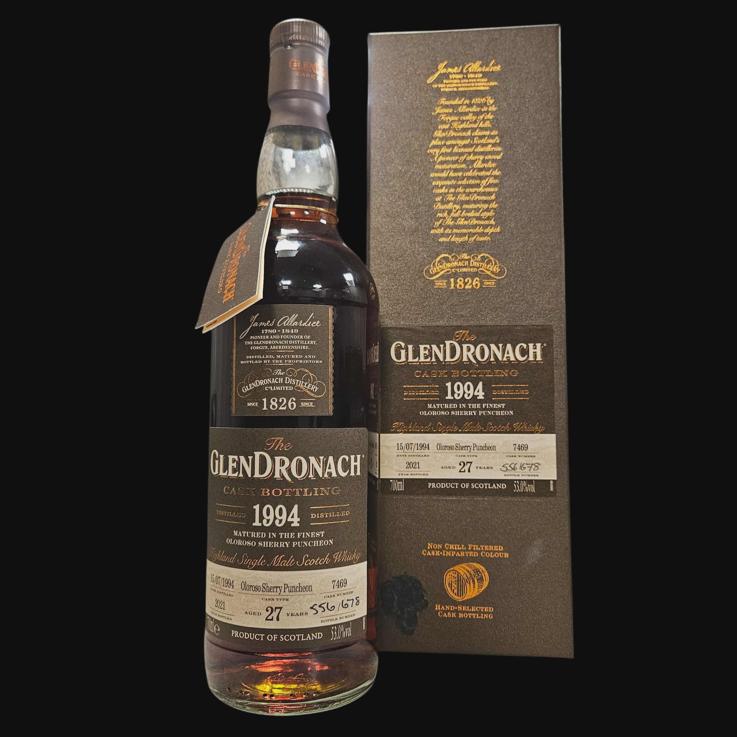 Glendronach 1994 Cask 7469 27 Year Old 53.0% Damaged Box (2021)