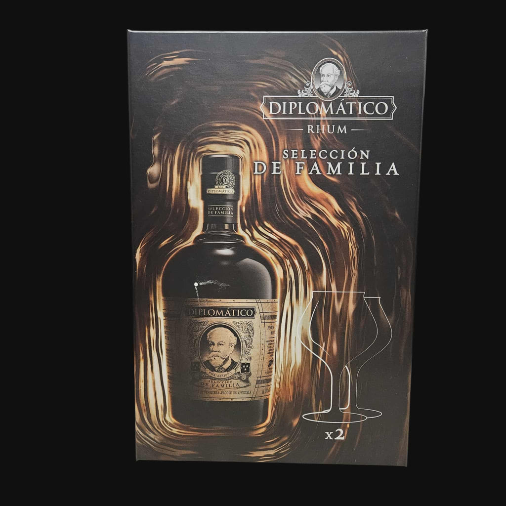Diplomático Selección de Familia – Gift box (with 2 glasses)