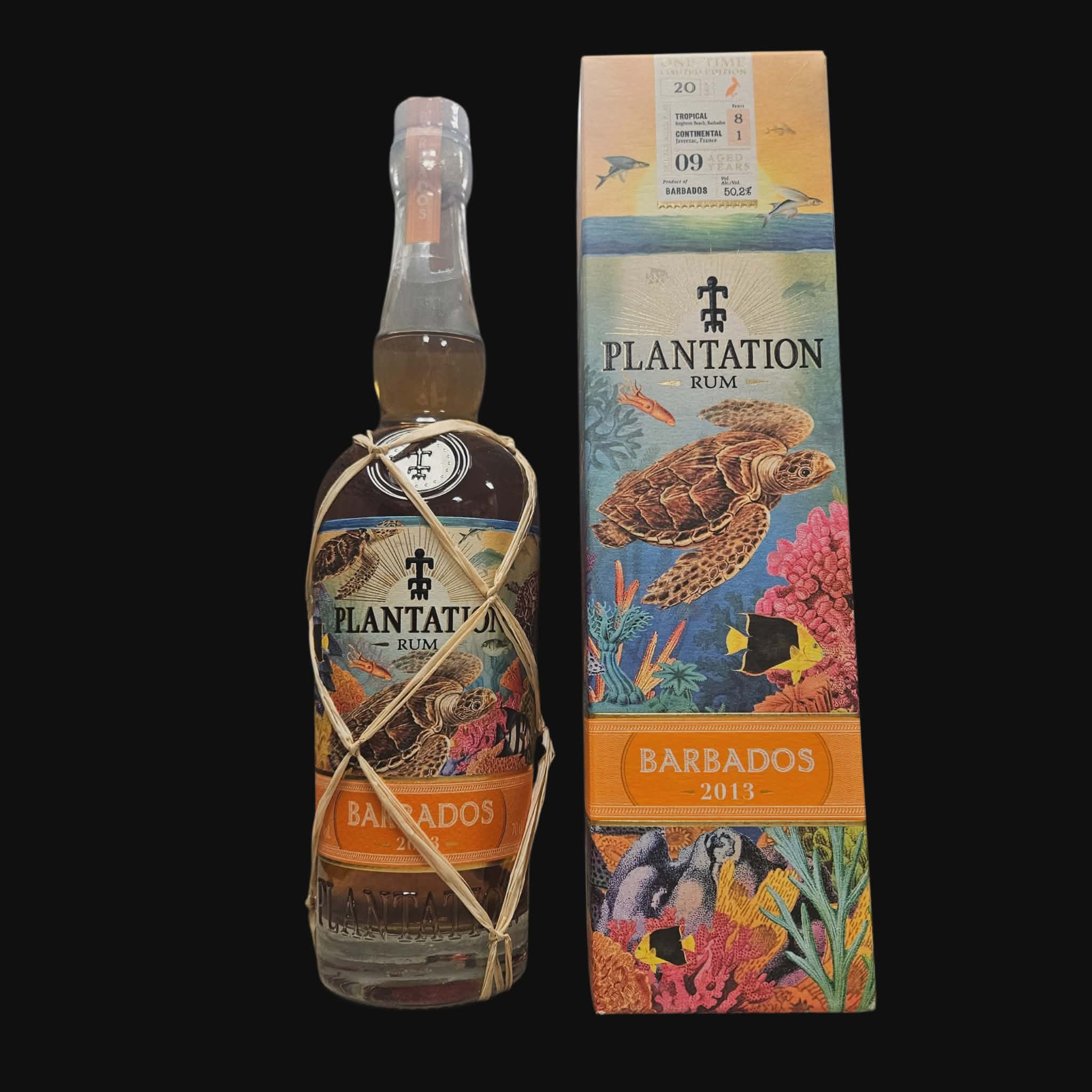 PLANTATION – BARBADOS 2013 – Einmalige limitierte Edition – 9 Jahre – 50,2 % 