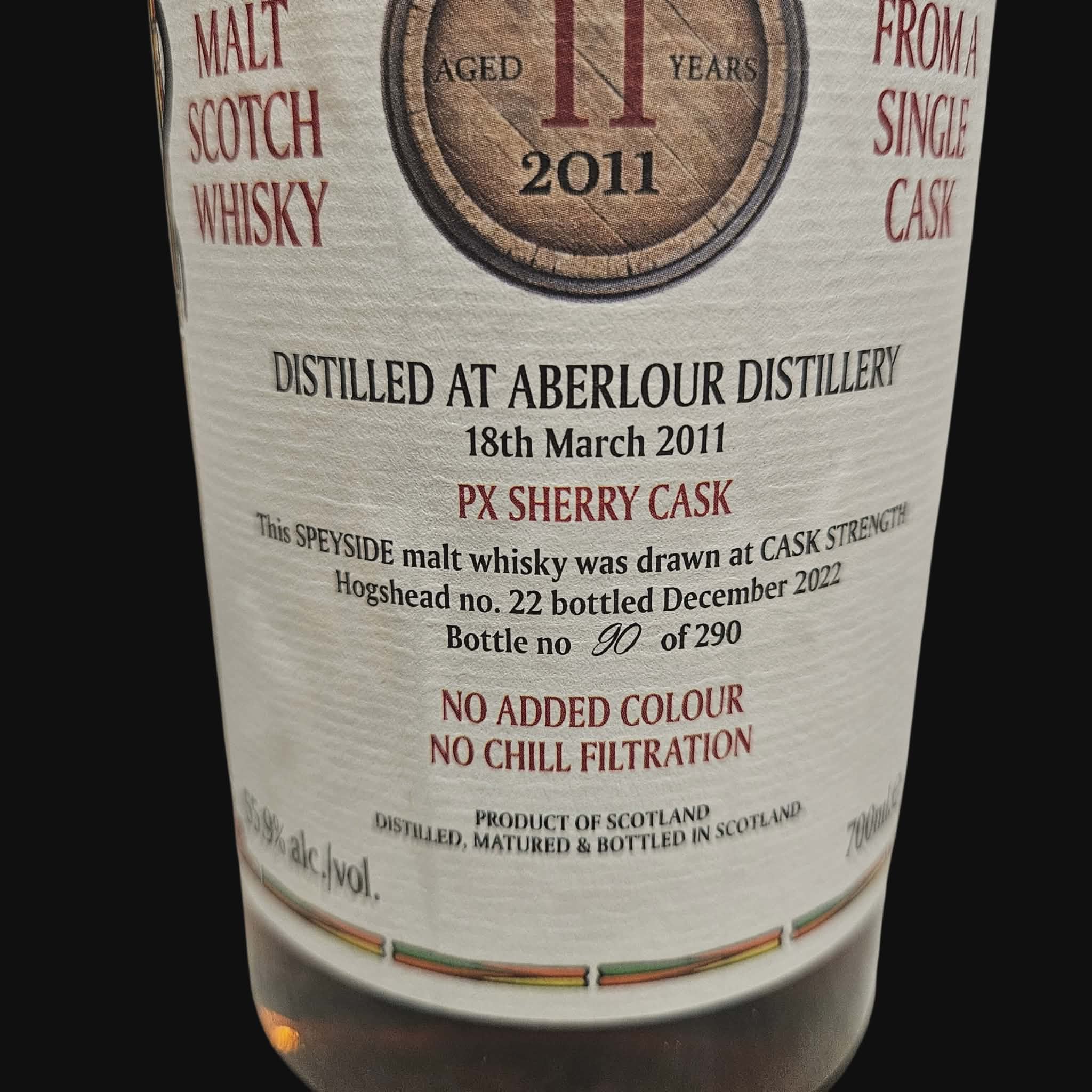Blackadder Aberlour 2011 BA – Raw Cask ( 2022 ) 