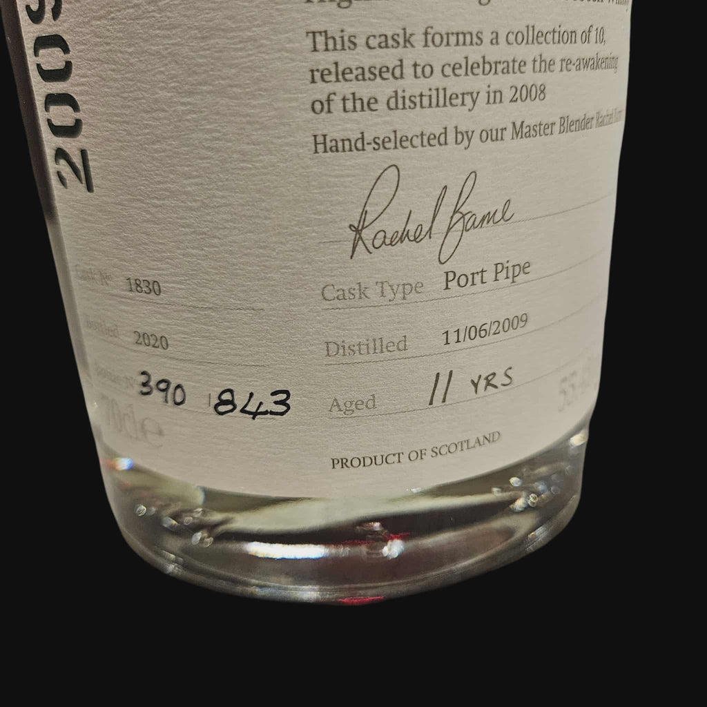Glenglassaugh 2009 – Rare Cask Release Port Pipe (2020)