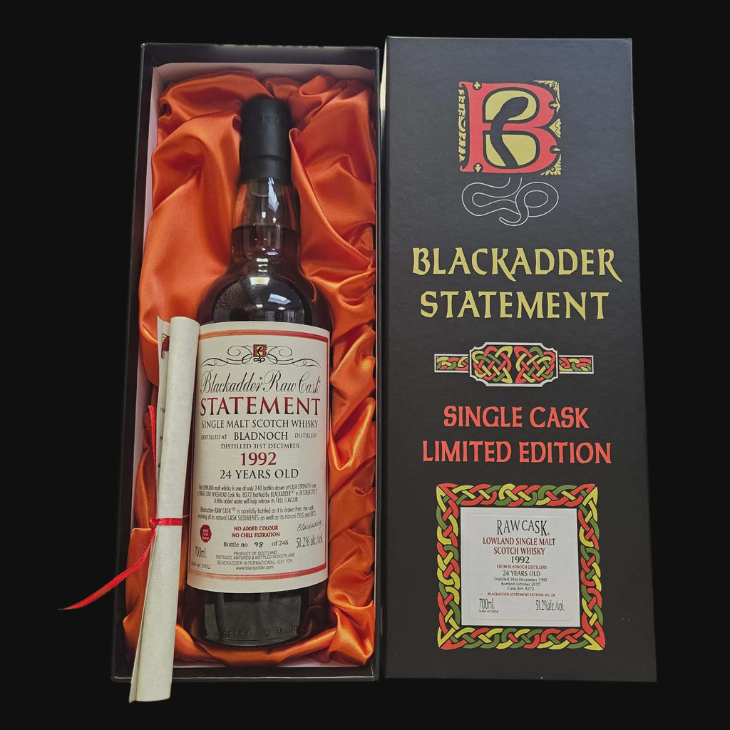 Blackadder Bladnoch 1992 – 24 Year Old – Statement Edition No. 28 – 51.2% (2017)