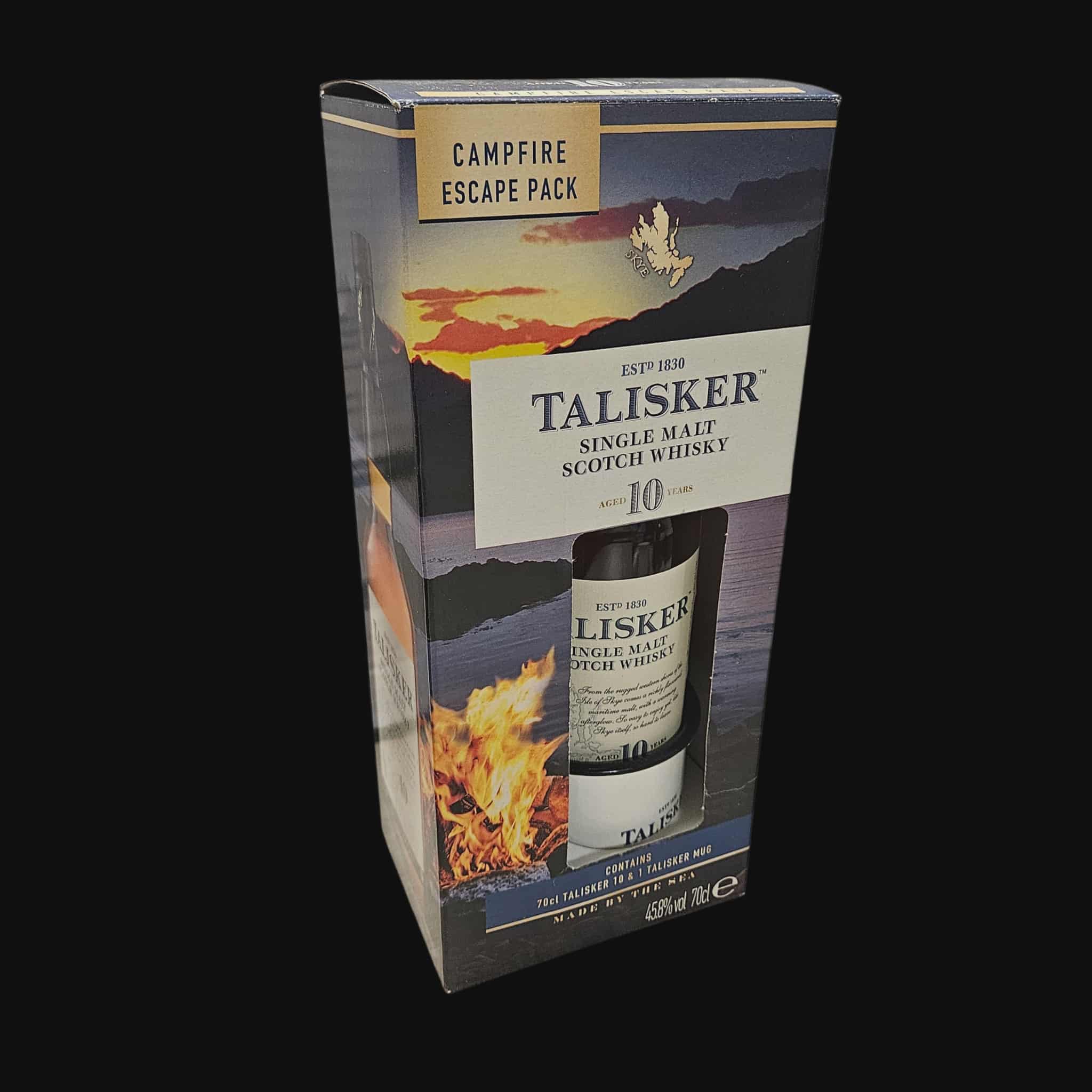 Talisker 10 Years – Old Label Edition + Enamel Mug (Gift Pack)