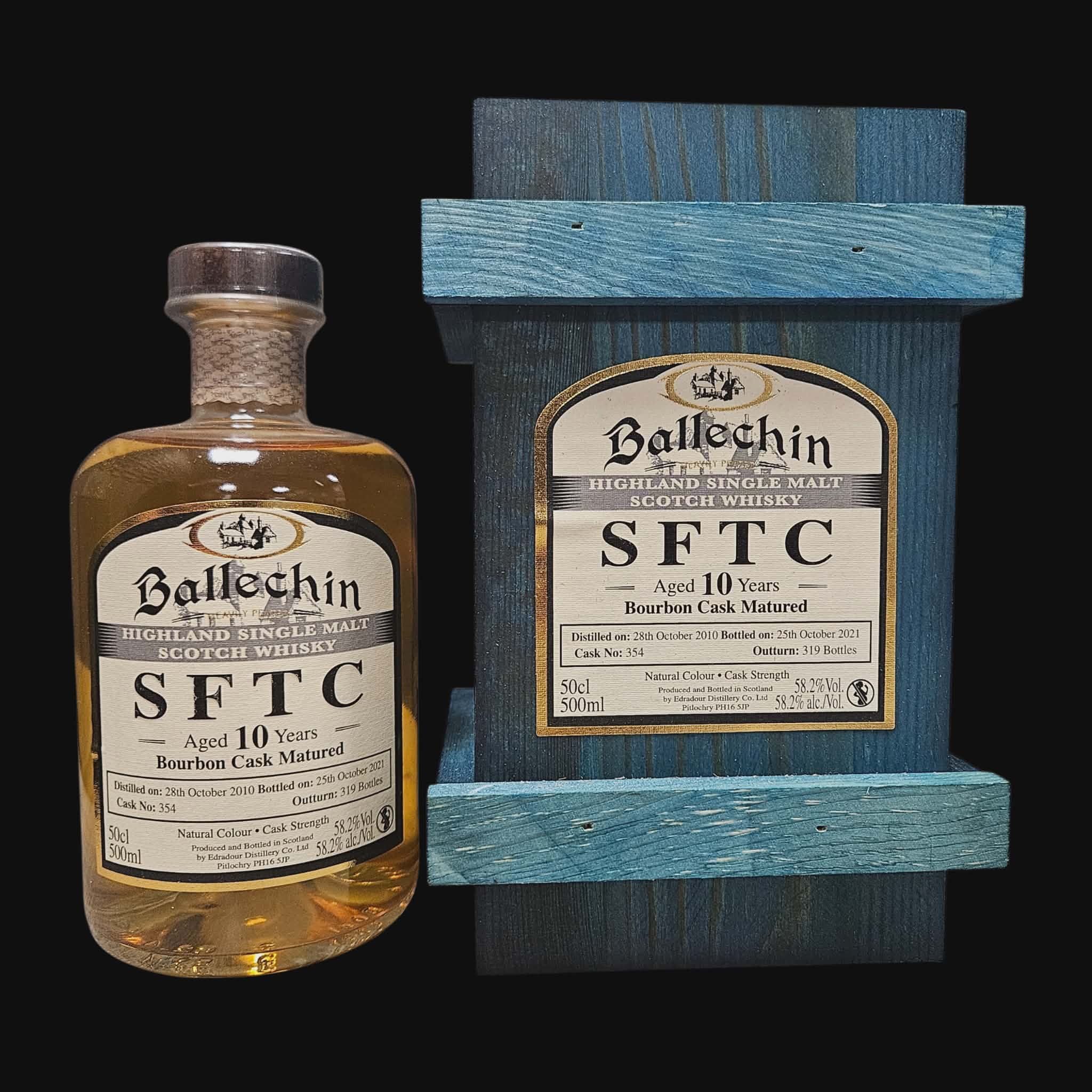 Ballechin SFTC 10 Year – Bourbon Cask (Cask #354) – 58,2% 50 cl (2021)
