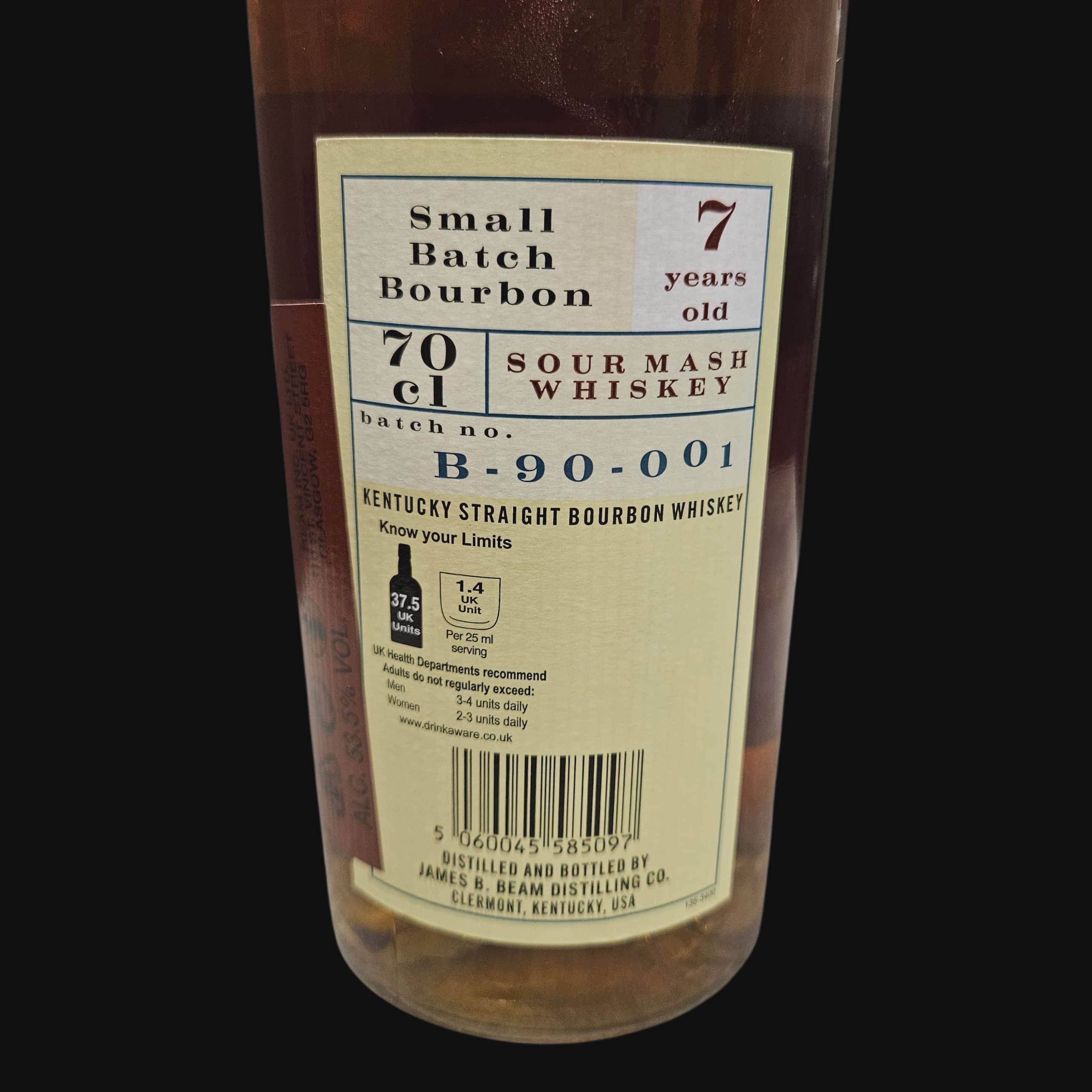 Baker’s 7 Year Old Small Batch Bourbon – 53.5% (2015)