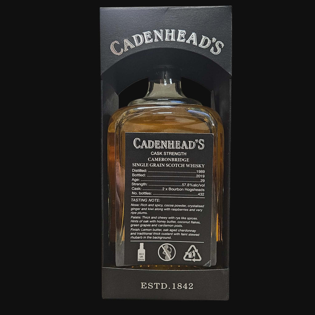 Cameronbridge 1989 – Cadenhead's Small Batch (2019)