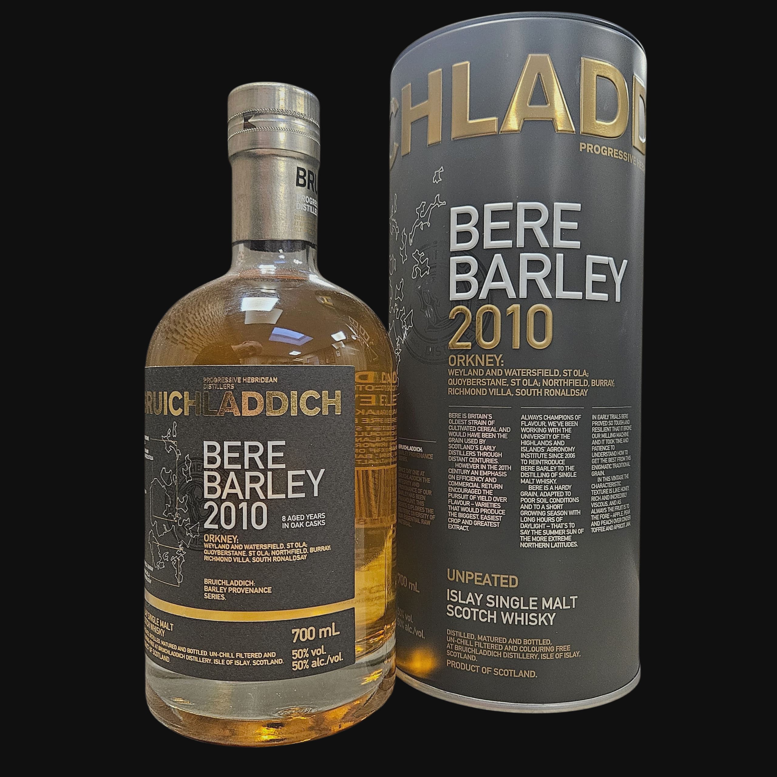Bruichladdich Bere Barley 2010 50.0% (2019)