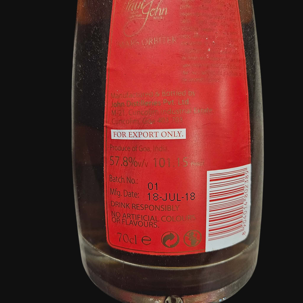 Paul John Mars Orbiter – Indischer Single Malt (2018)