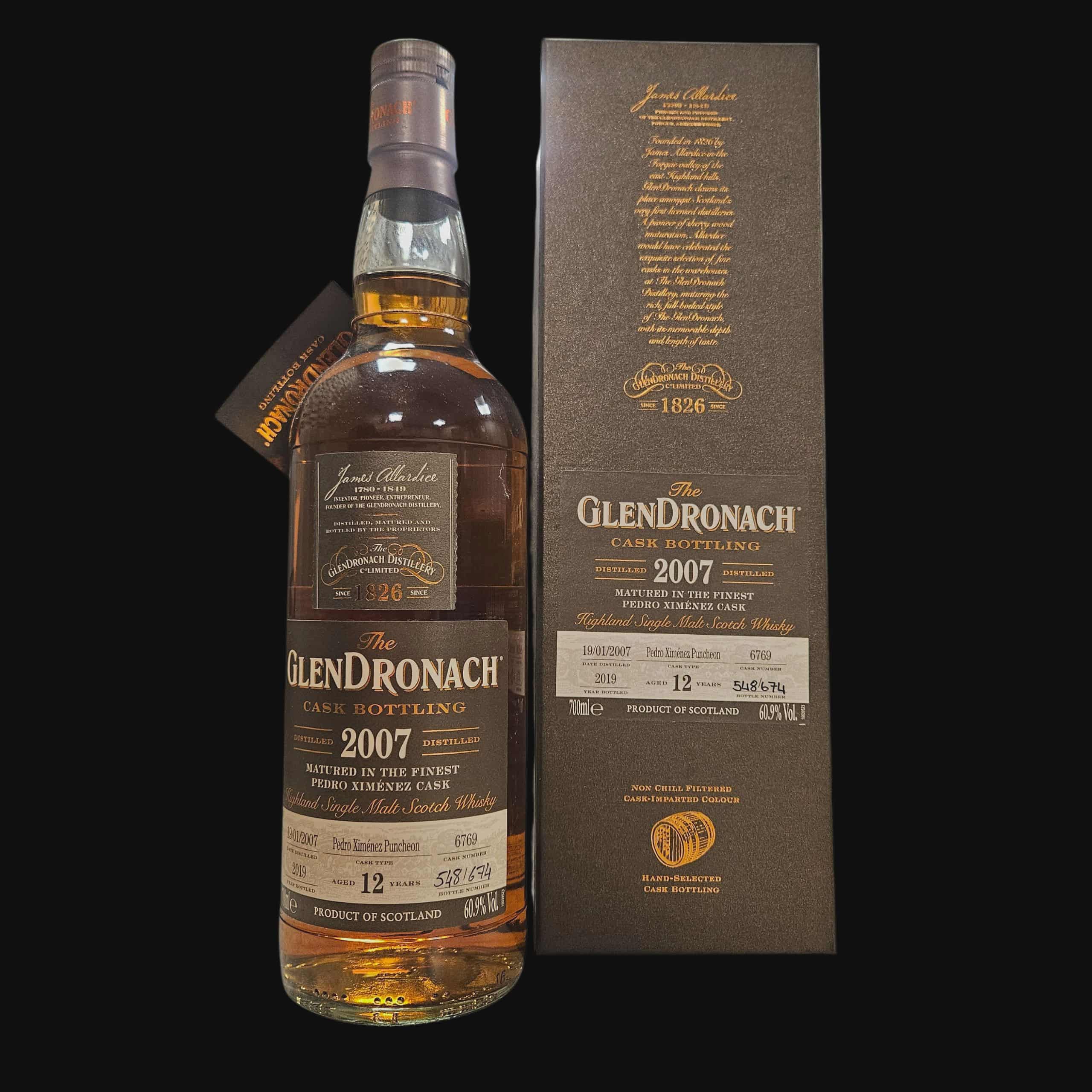Glendronach 2007 Cask 6769 12 Year Old 60.9% (2019)