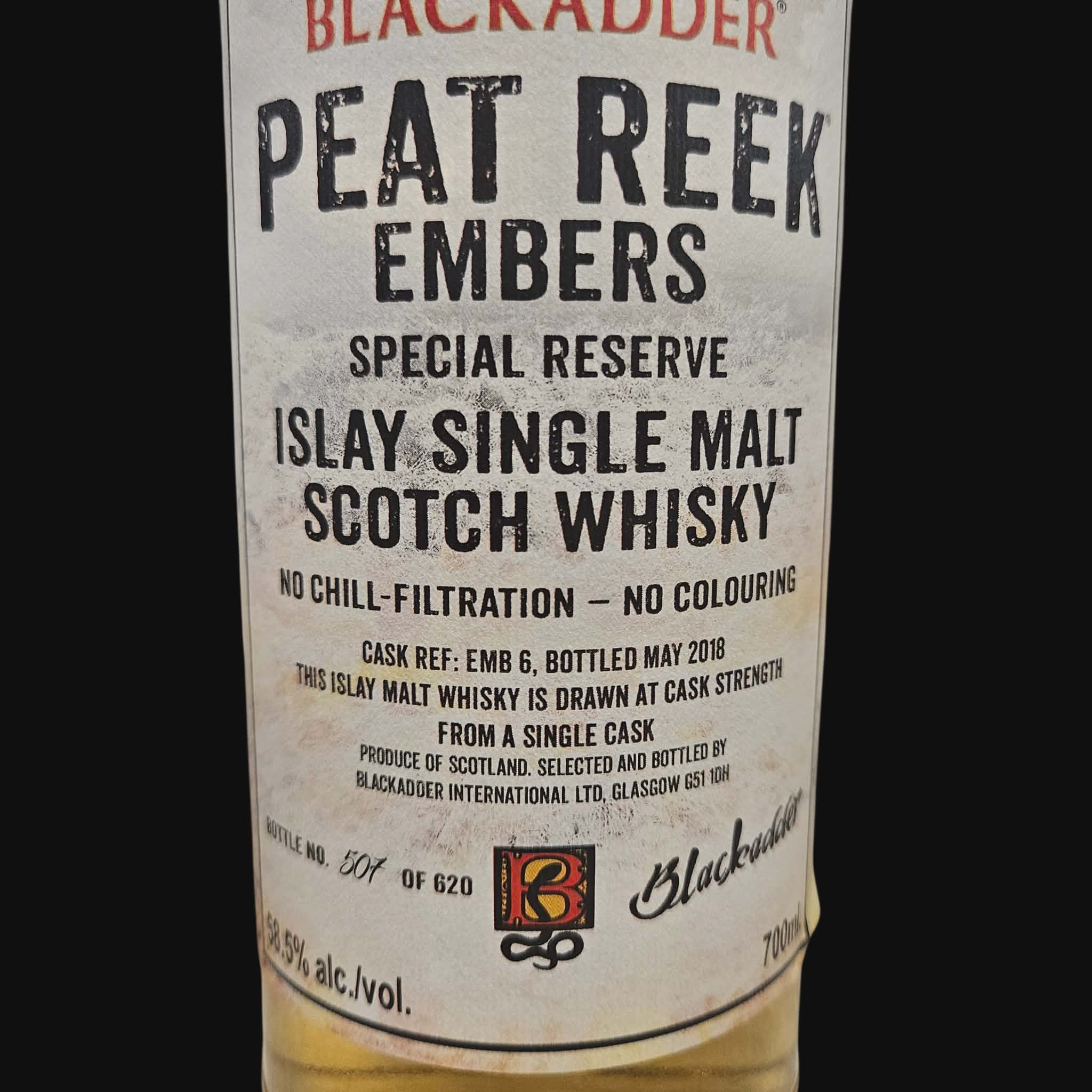 Blackadder Peat Reek Embers 58,5% (2018)