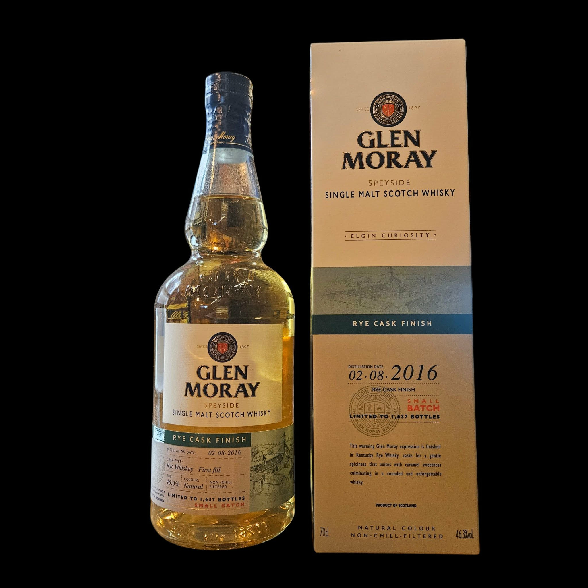* Glen Moray 2016 Elgin Curiosity Rye Cask Finish (2021)