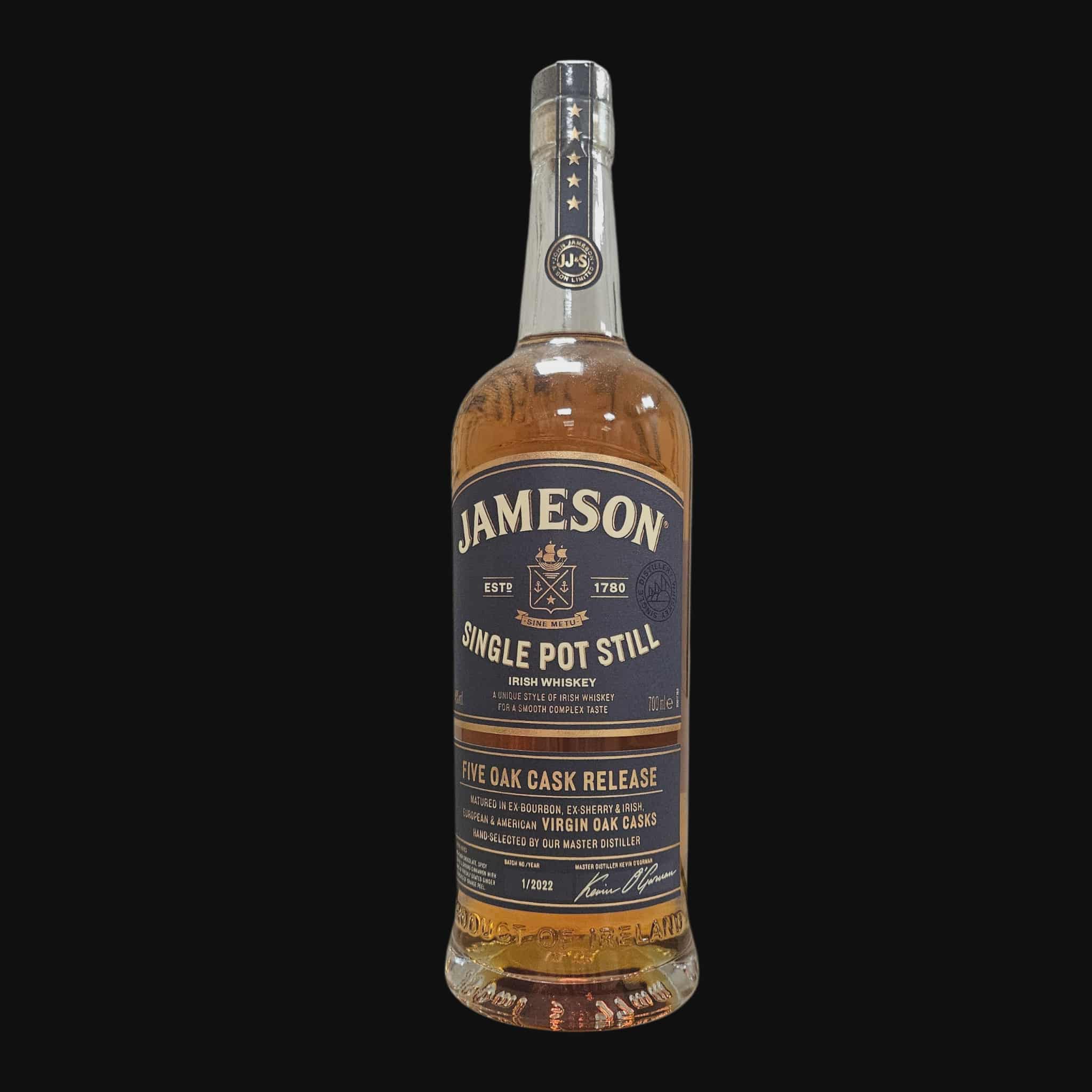 Jameson Single Pot Still – Five Oak Cask Release (2022)