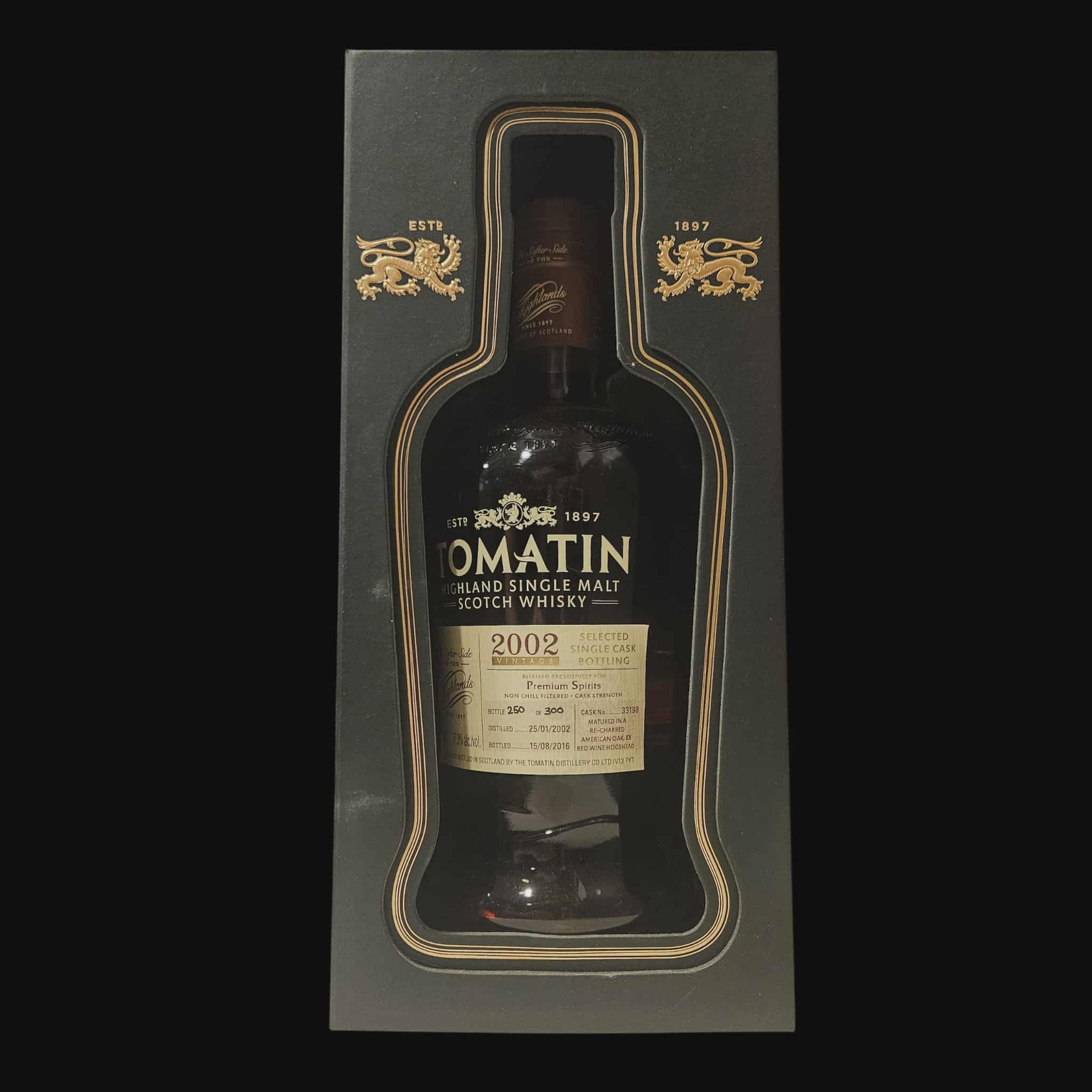 Tomatin 2002 – Einzelfass Nr. 33198 ( 2016 )