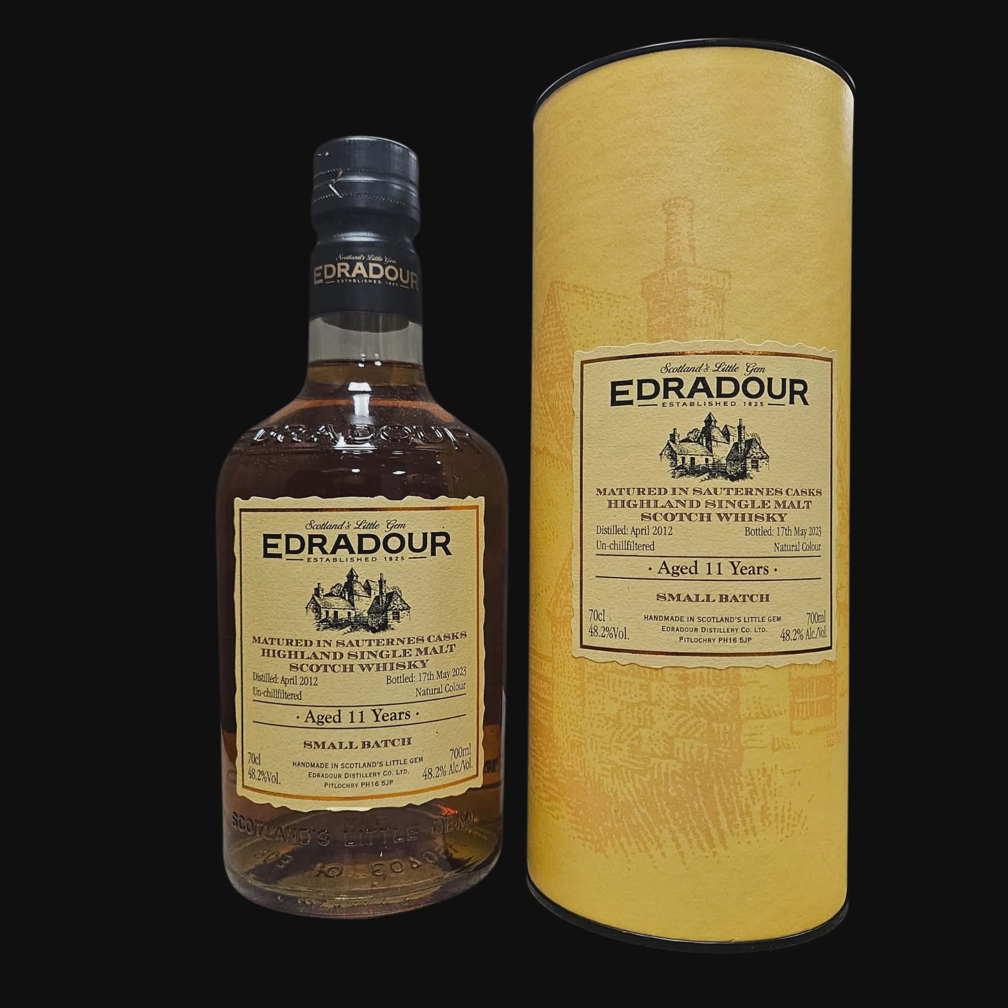 Edradour 11 Year – Sauternes Cask Matured 48.2% – Small Batch (2023)