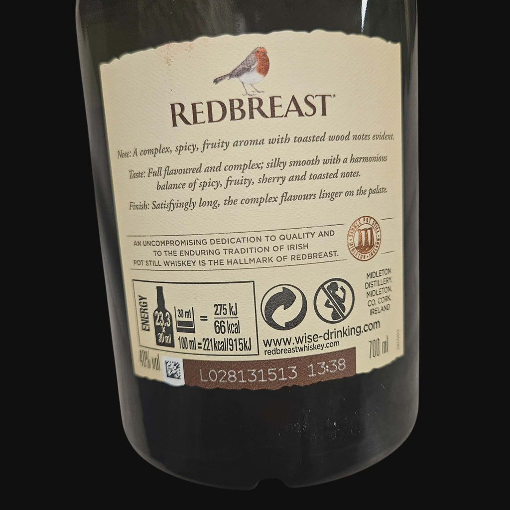 Redbreast 12 Years – Single Pot Still Irish Whiskey (40%, 700ml)