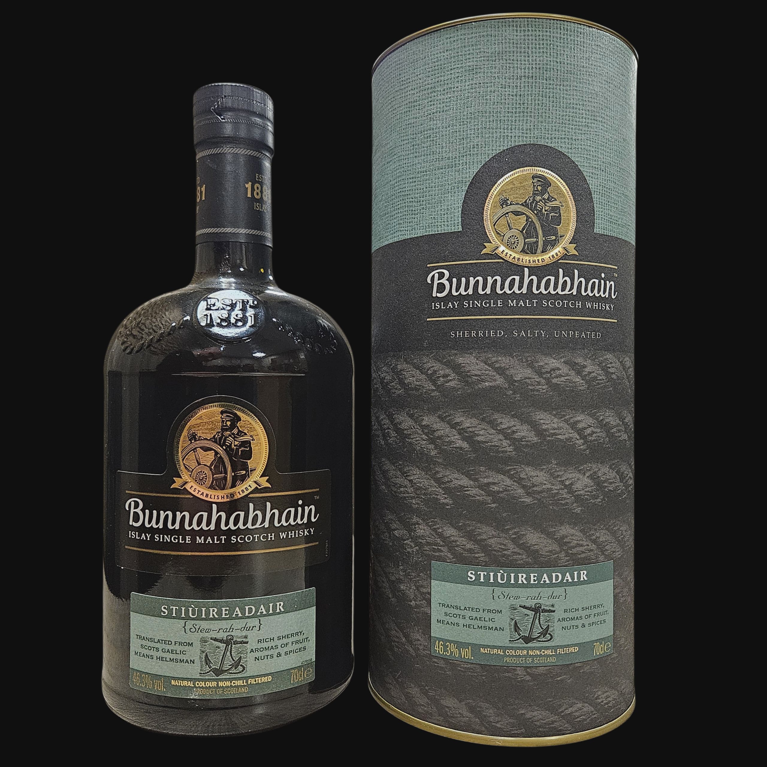 Bunnahabhain Stiùireadair – Sherry, salzig, ungetorft