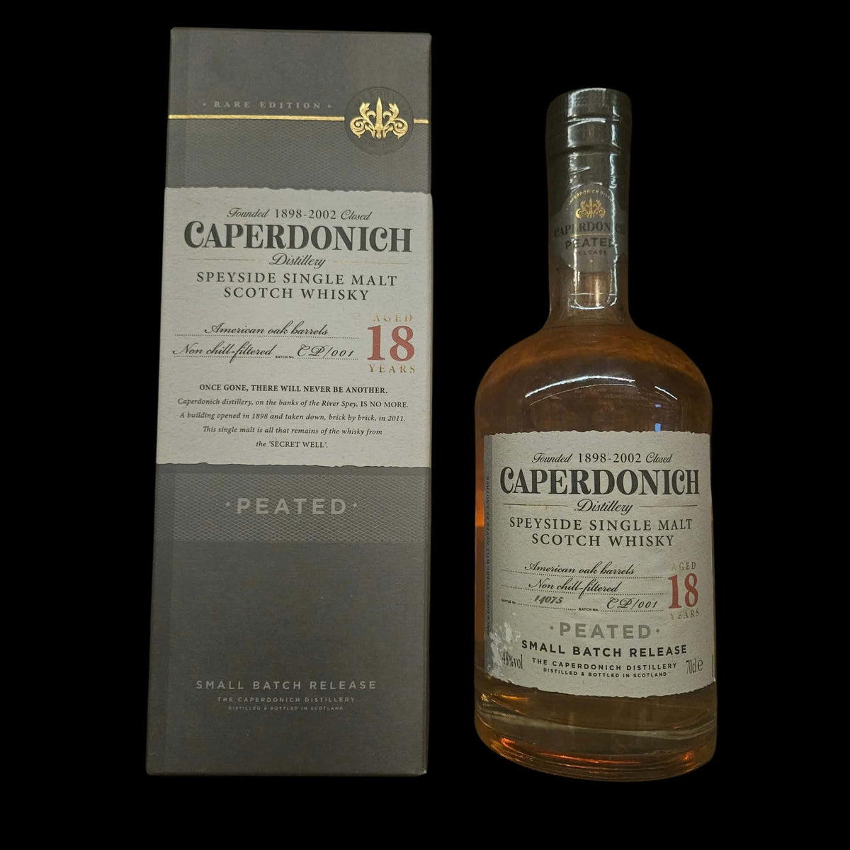 Caperdonich 18 Years Peated – Small Batch Release CP/001 ( 2019 )