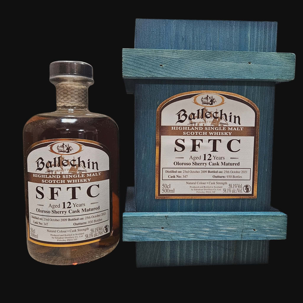Ballechin SFTC 12 Year – Oloroso Sherry Cask (Cask #347) – 58.1% (50 cl)