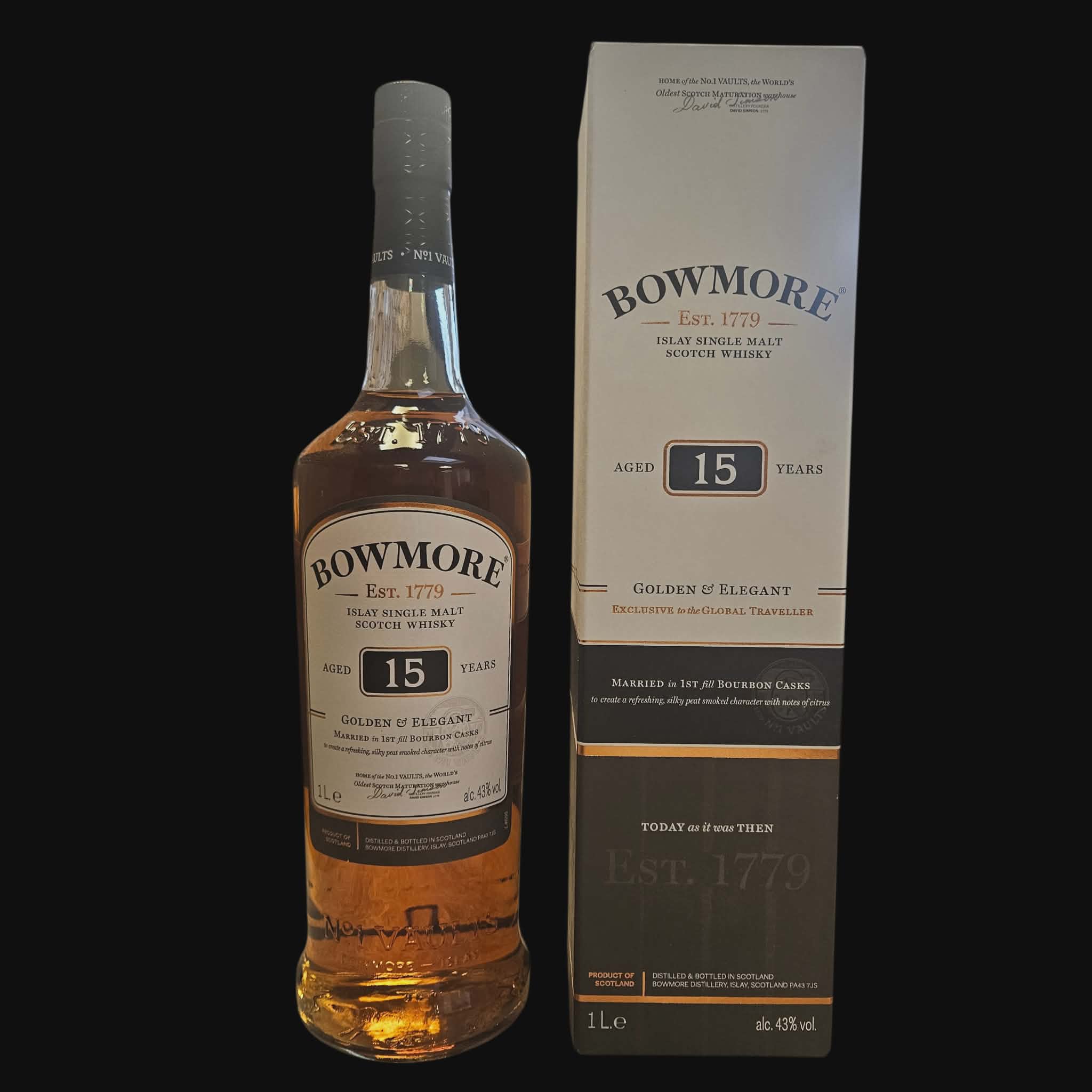 Bowmore Distillery 15 Years Old – Golden &amp; Elegant ( 2017 )