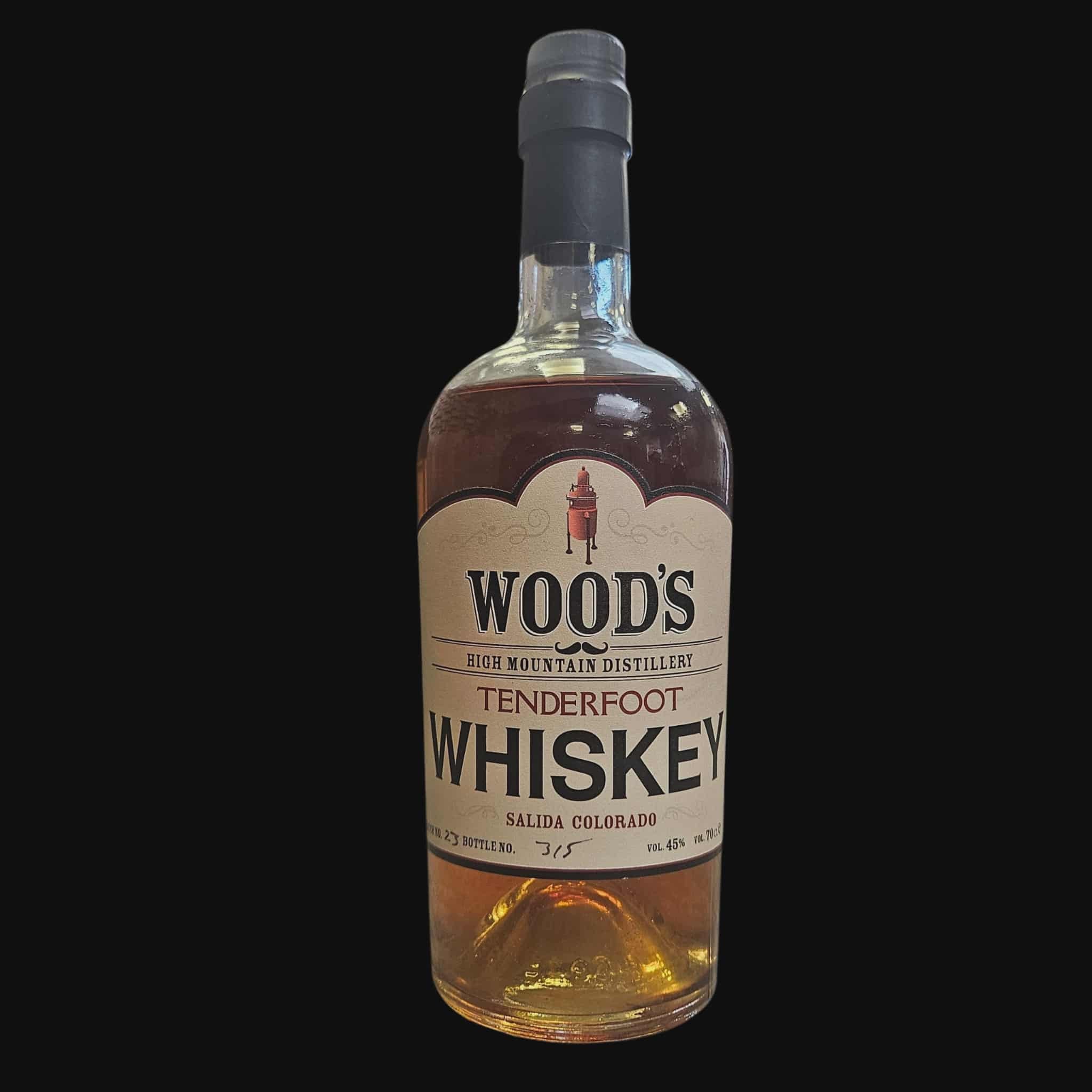 Wood's Tenderfoot Whiskey