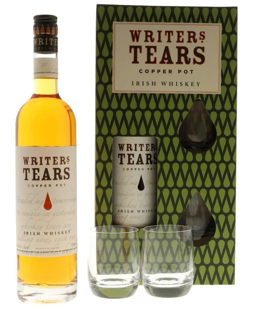 Writers' Tears – Copper Pot Gift Set (with 2 glasses)