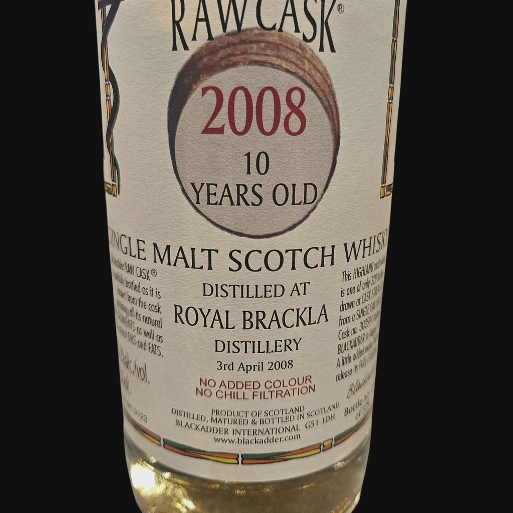 Blackadder Royal Brackla 2008 58.2% (2018)